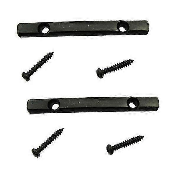 2-Pack Black Guitar String Tree Retainer Guide Bar for Fender Style Electric Guitars