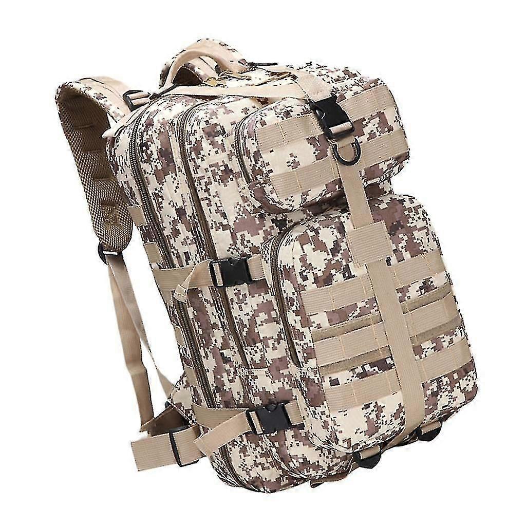 Outdoor Backpack Waterproof Multi Pocket Large Rucksack Camouflage C