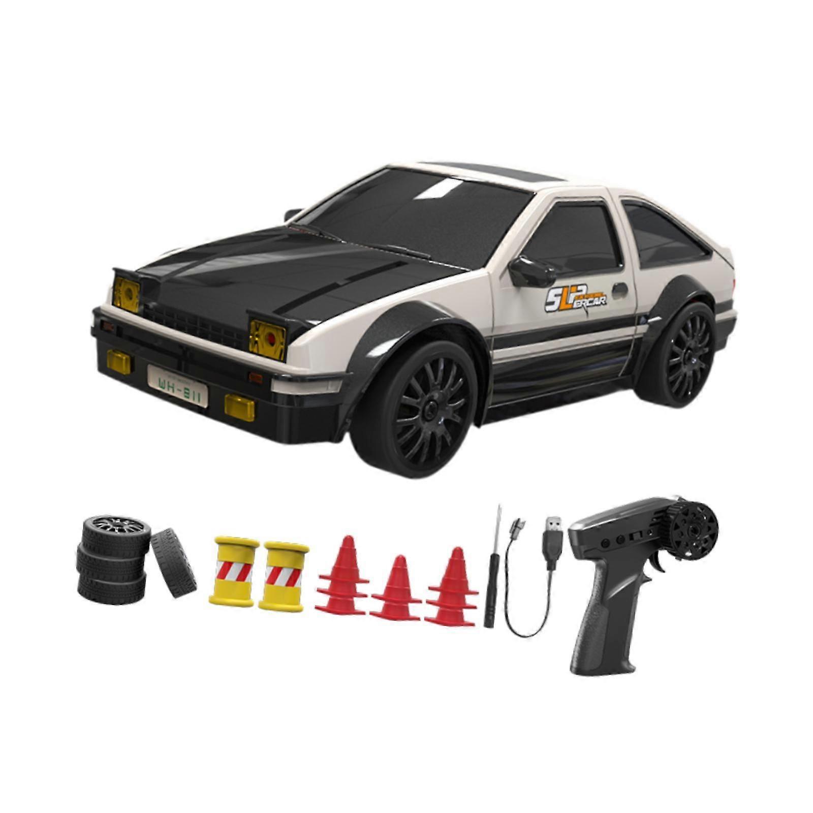 1:24 Scale RC Drift Tyre Car Model Model Vehicle and Light Replaceable Drifting