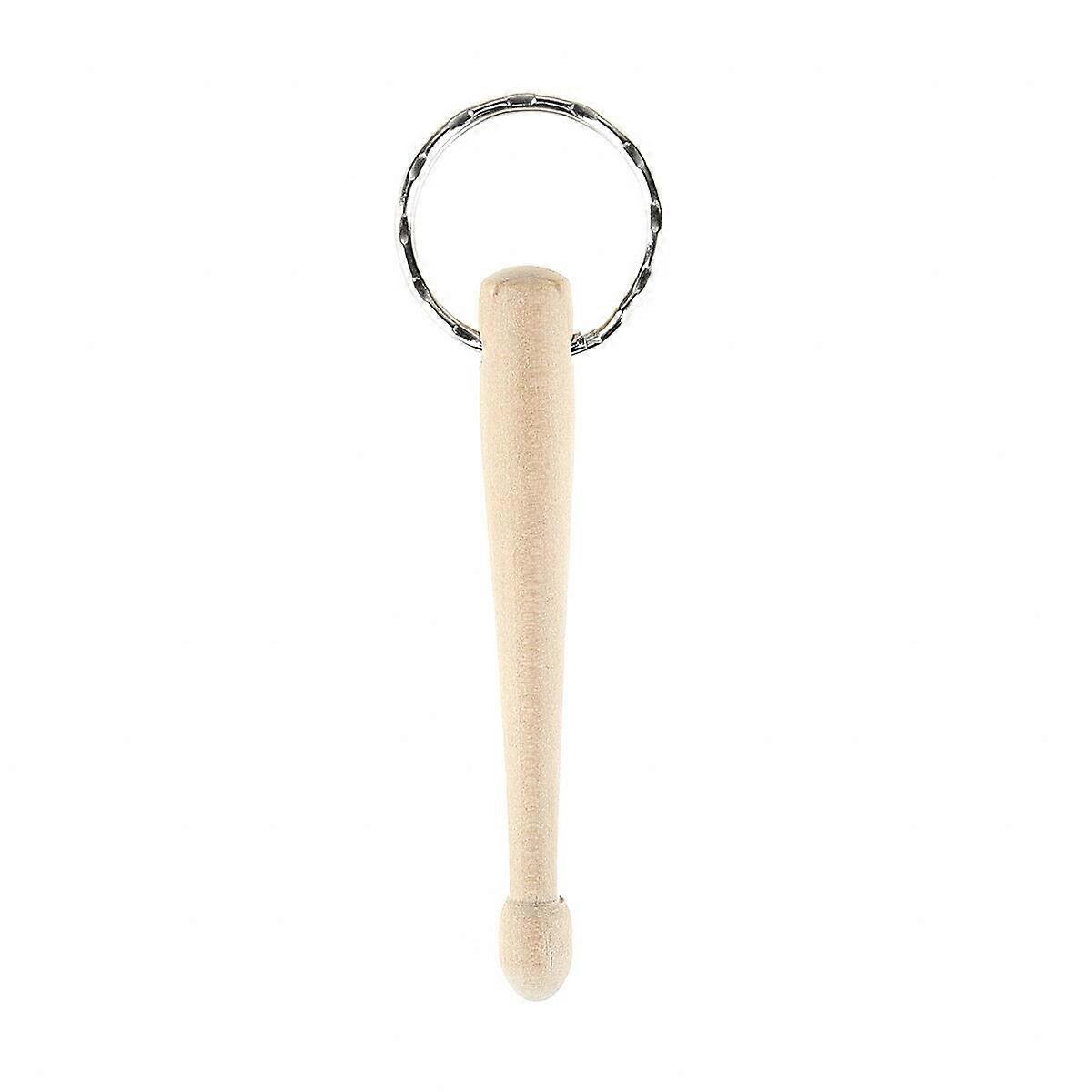 Guitar Parts for Set of 2Pcs Wood Mini Drum Key Ring Chain Drummer Percussion Drumstick Ref: 5488