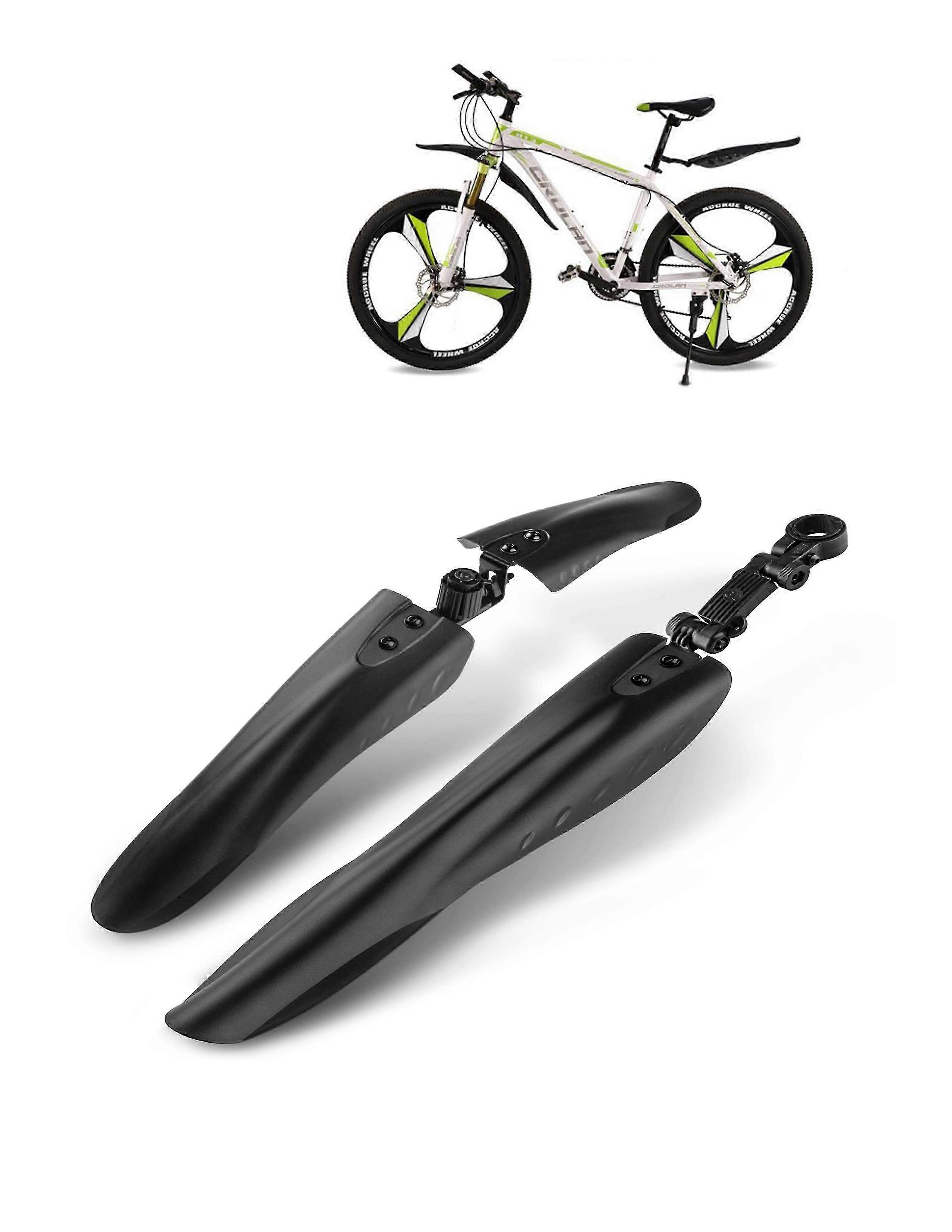 Bicycle Fender Set Adjustable Front Rear Mud Guard Against Dirt Rain Shield