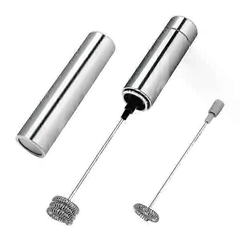 Powerful Electric Milk Frother Wireless Handheld Electric Mixer Foam Whisk Maker Stainless Steel Spring for Coffee Cappuccino