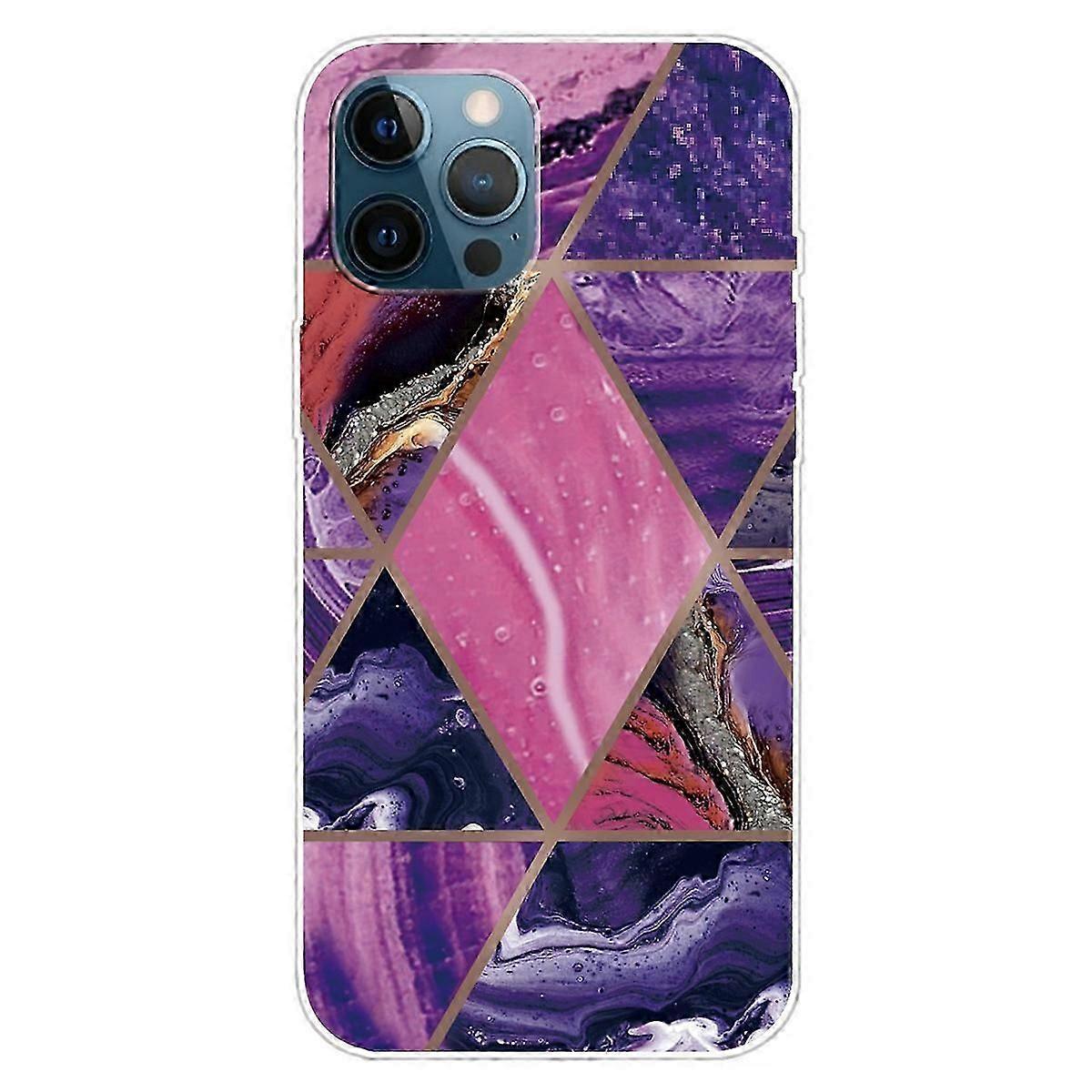 For Iphone 16 Pro Max Case Abstract Marble Pattern Printing Tpu Phone Cover - Style O