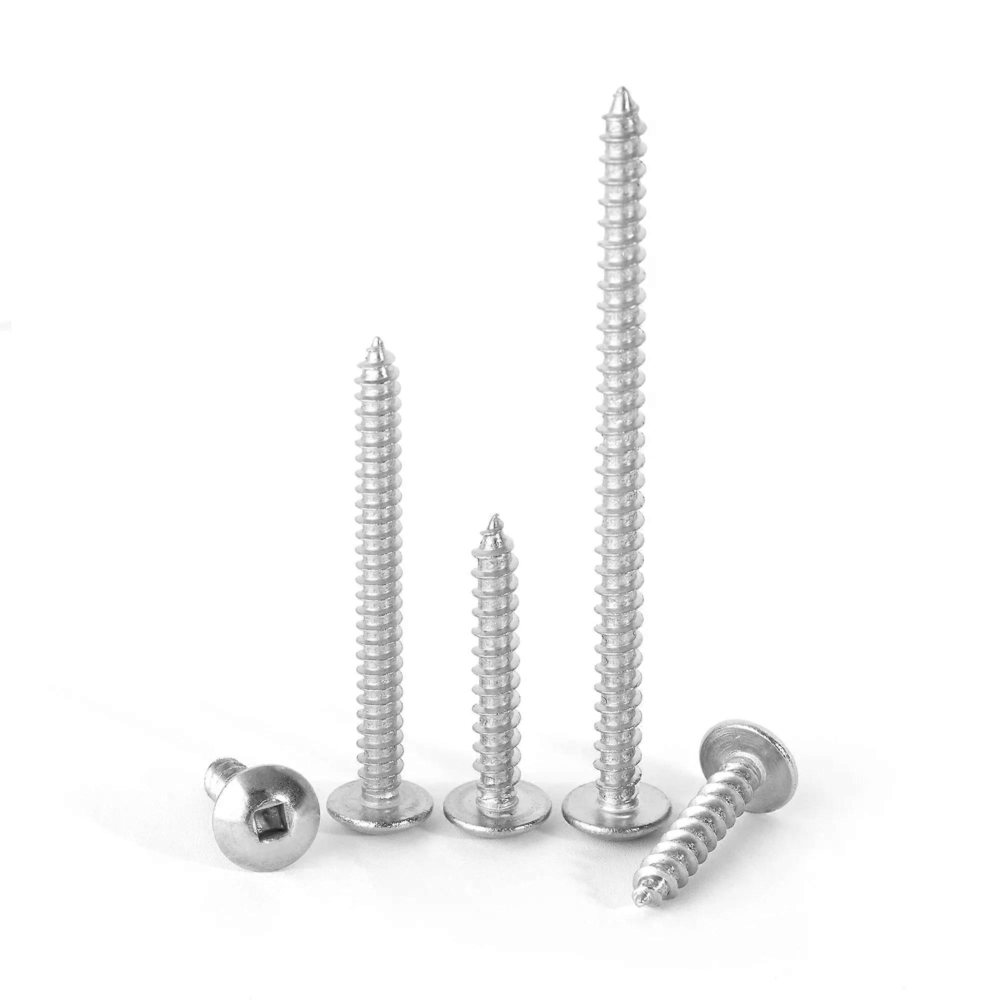 50pcs Square Socket Screw Stainless Steel Fence & Deck Self Tapping Screw with Square Driver