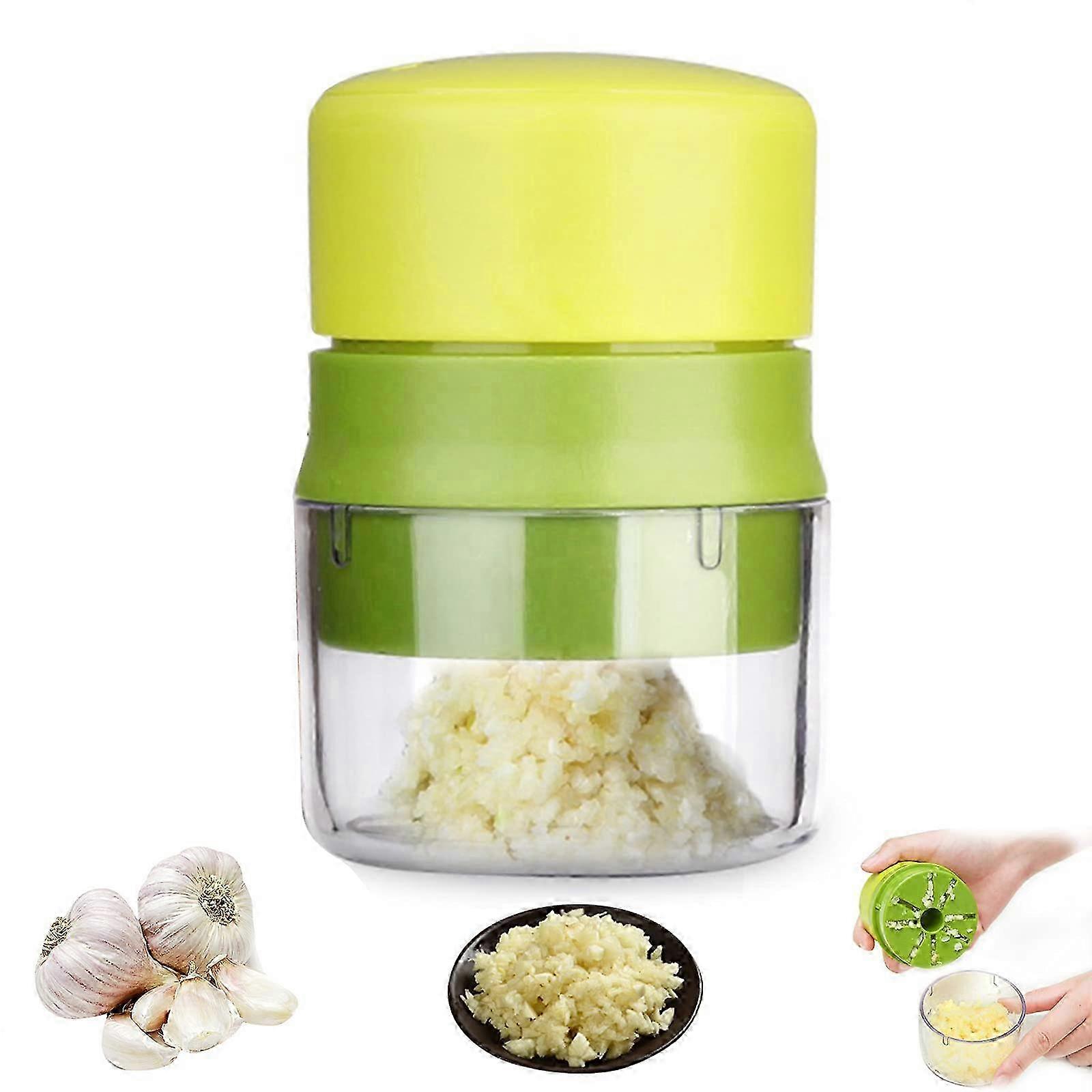 Garlic Ginger Grinder Crusher Squeezer, Easy Clean Durable with Storage
