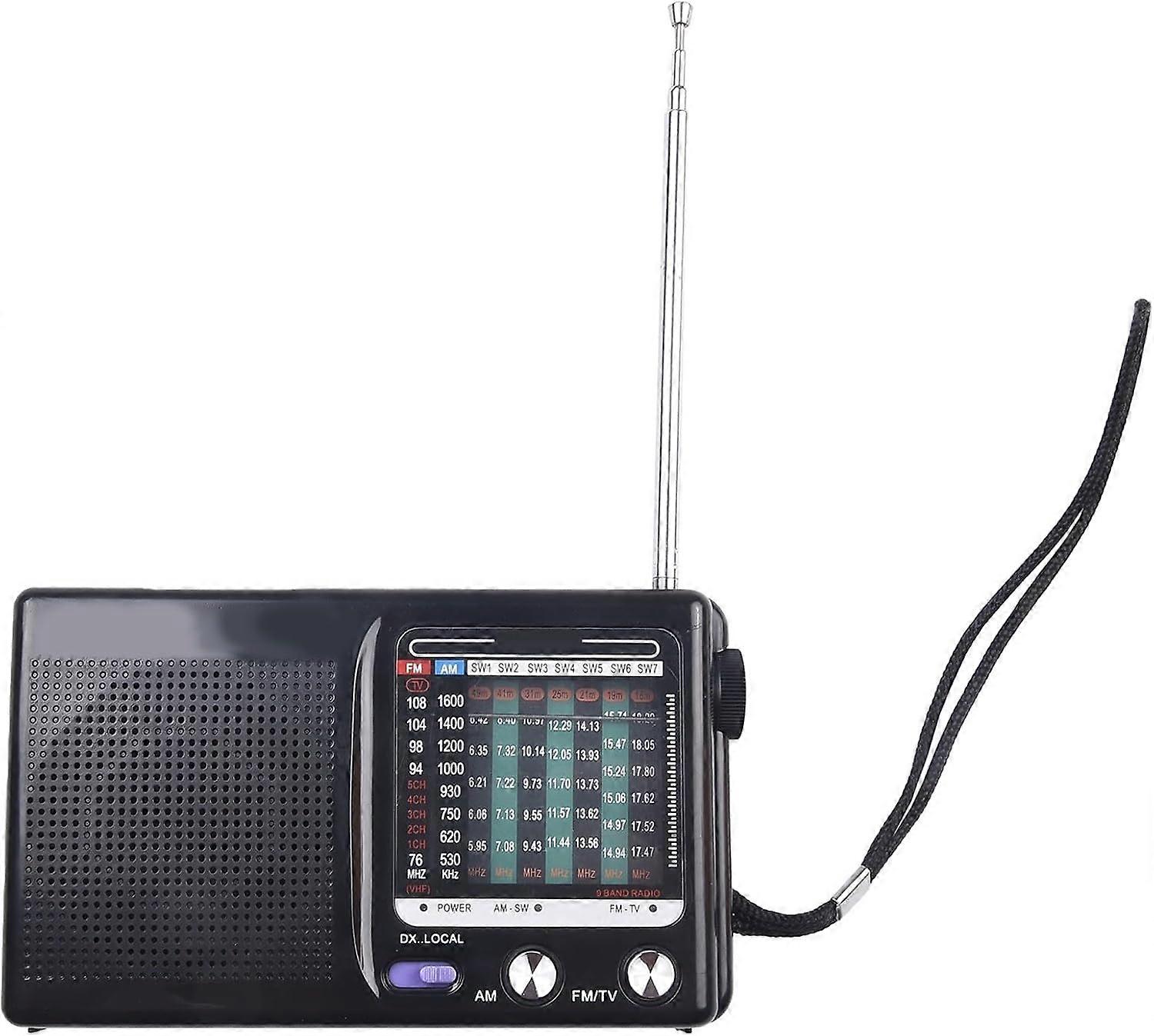 Portable AM FM Handheld Radio with Extendable Antenna - Compact Size ...