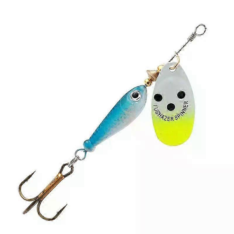 2025 1pc Rotating Metal Spinner Fishing Lures 11g 15g 18g Sequins Iscas Artificial Hard Baits Crap Bass Pike Treble Hook Tackle Ocean