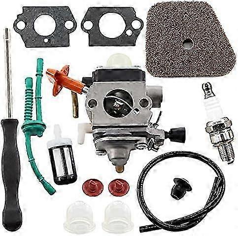 Carburetor Kit Suitable for Certain Brands of Thread Trimmer Models FS87, FS90, FS100, FS110, FS130, HL95, HL100, HT100, HT101, KM90, KM100,