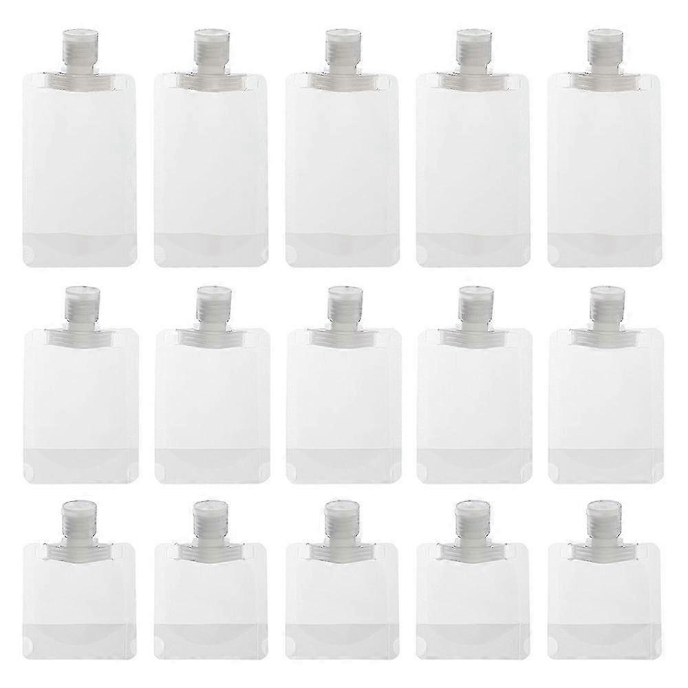 Vacation Business Trips Toiletry Lotion Pouches, Plastic Containers Leak Proof and Reusable, Stand up Portable Travel Pouches for Refillable Empty 202