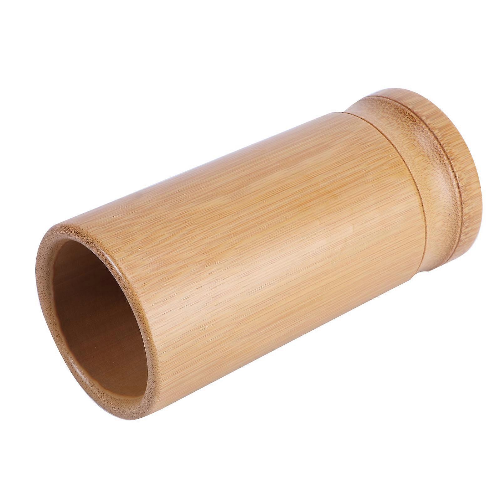 Light Brown Chopstick Storage Container Made of Synthetic Material for Kitchen Supplies Compact Size