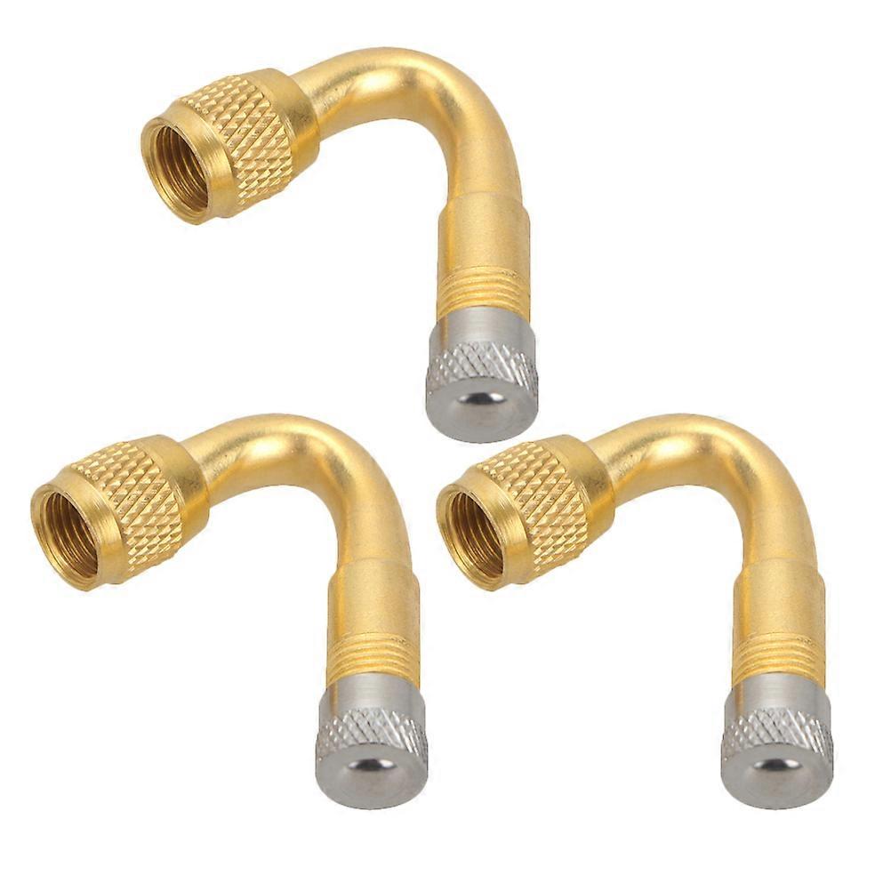 3pcs Tire Valve Stem Extender with 45 Degree Extension Fitting