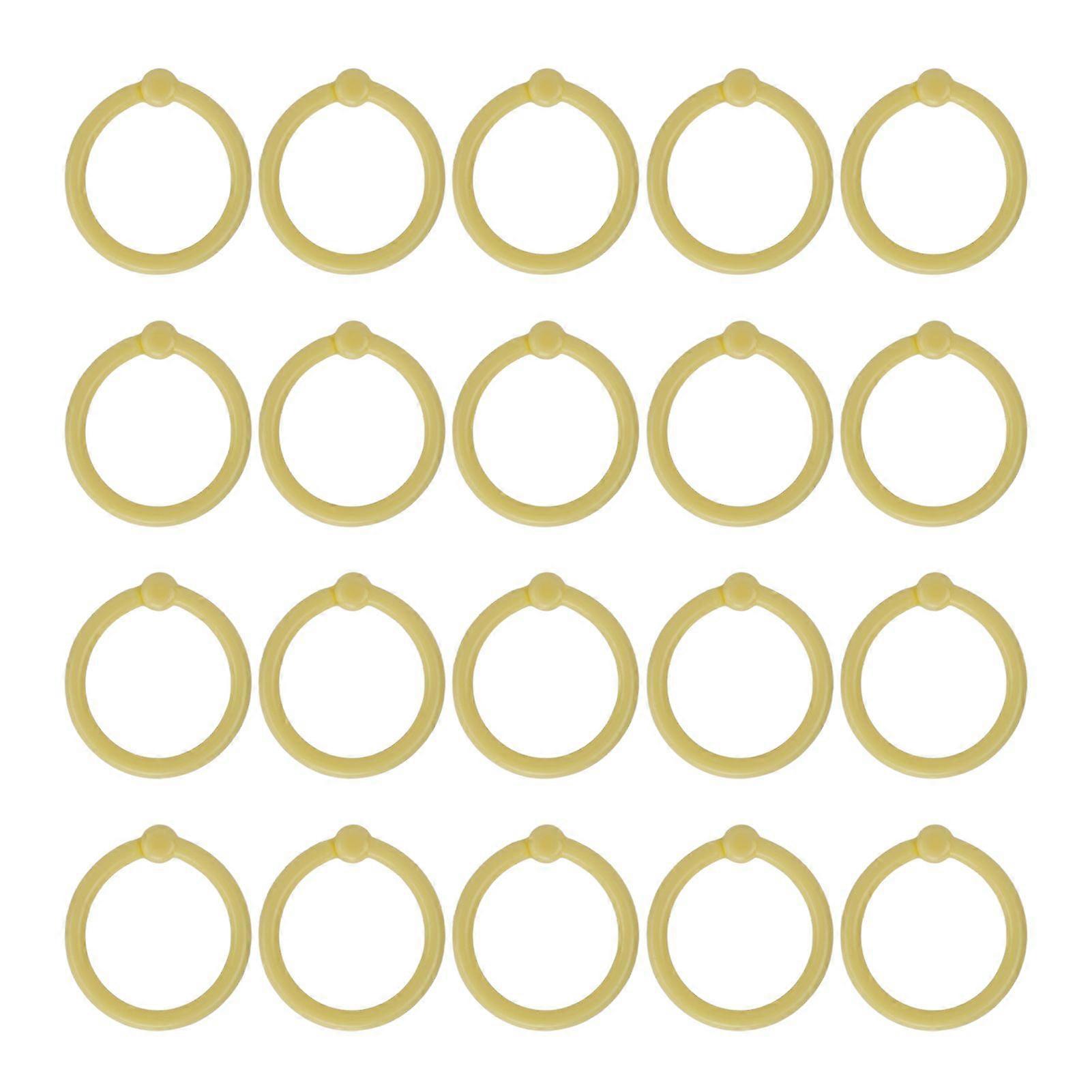 2025 Seneste model 40 stk ringbindsringe multifunktion flere farver runde