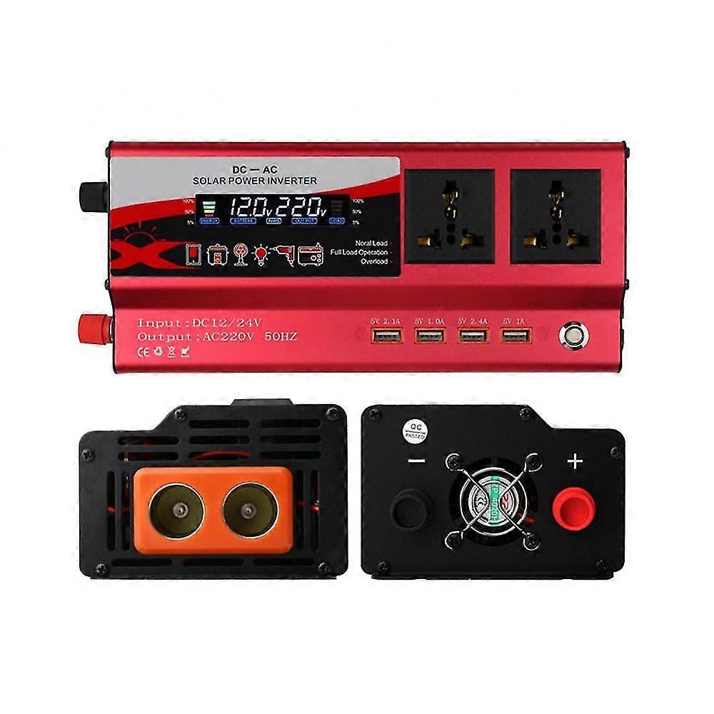 20000W 12000W 6000W Car Inverter Modified Sine Wave DC 12V/24V To 220V LCD Screen