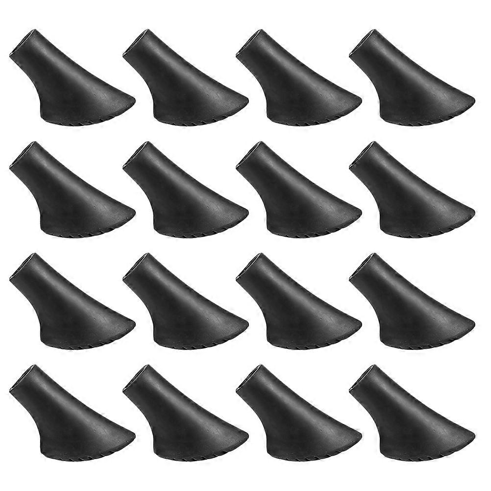 Tip Protectors Trekking Pole Tips Replacements Non-Skid Hiking Poles Protectors Plastic Tips for Cane Crutch Tips Walking Sticks 30Pcs