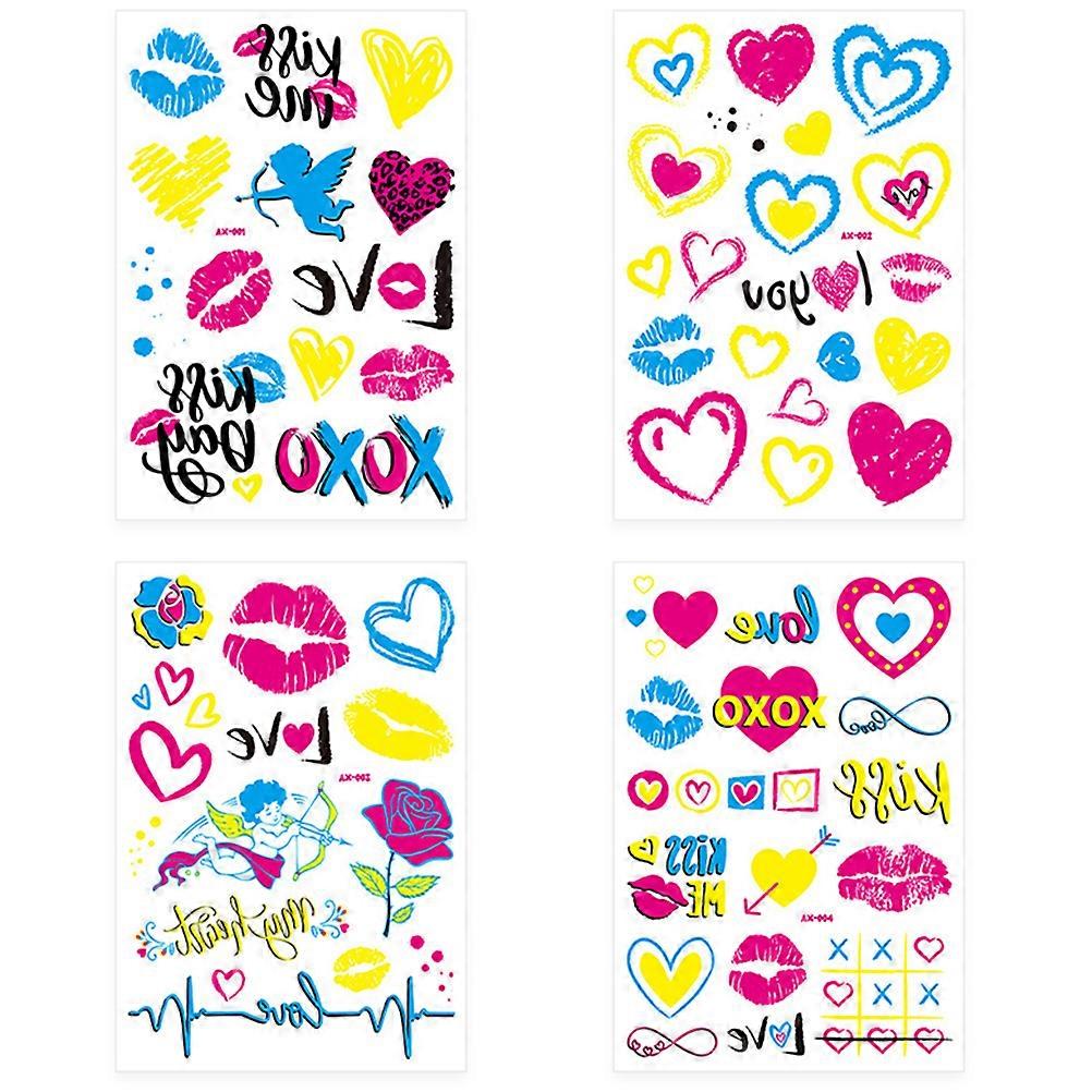 Glow In The Dark Yellow Daily Life 4 Sheets