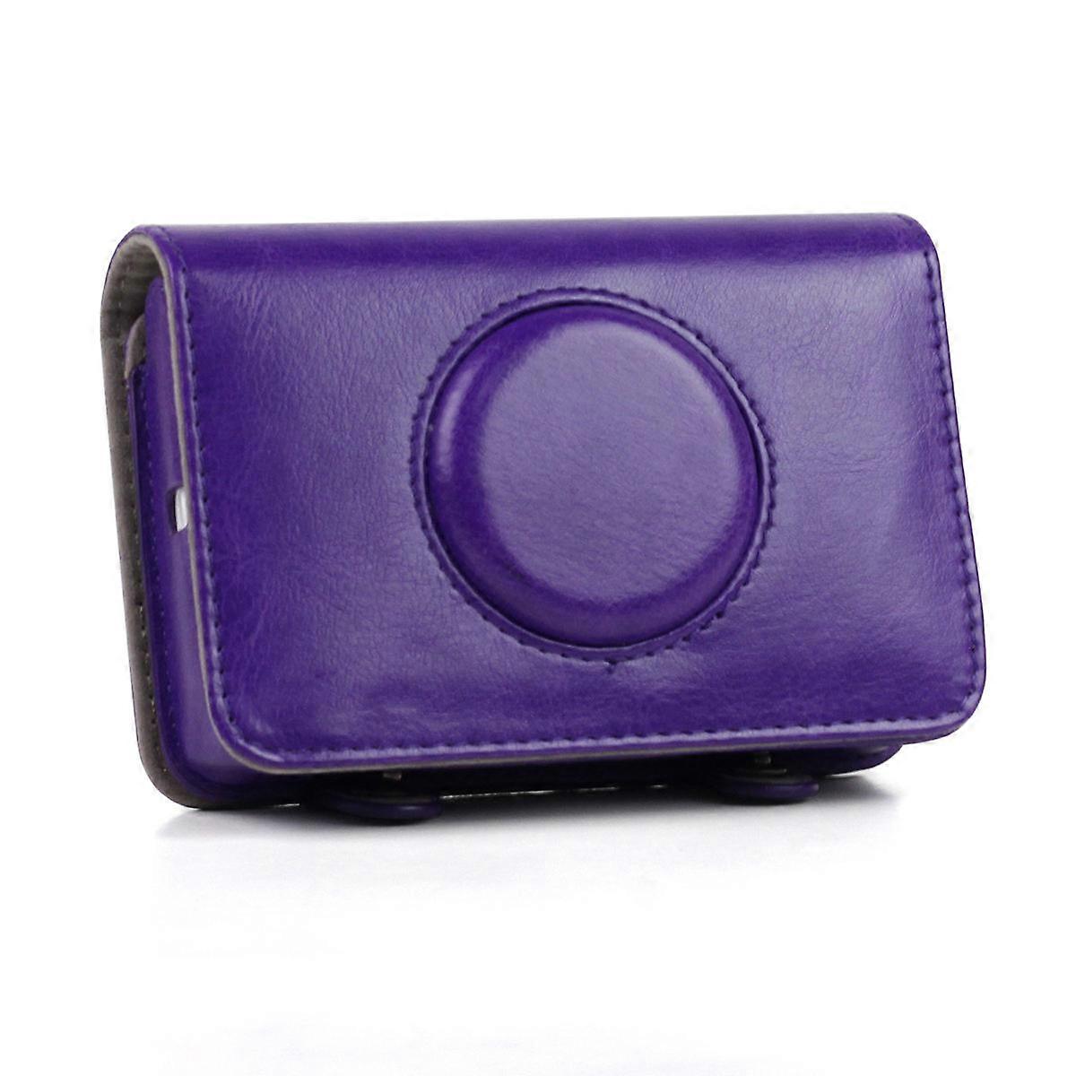 Protective Snap Touch Camera Bag for Photography Simple Solid Design Shock-Resistant Purple 1Pack