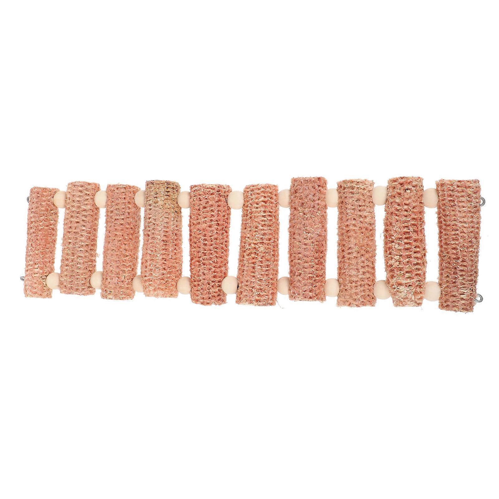 Hamster Cage Toy Corncobs Ladder Arch Shape Chocolate 29.00X10.00X3.00CM Entertainment 1Pcs