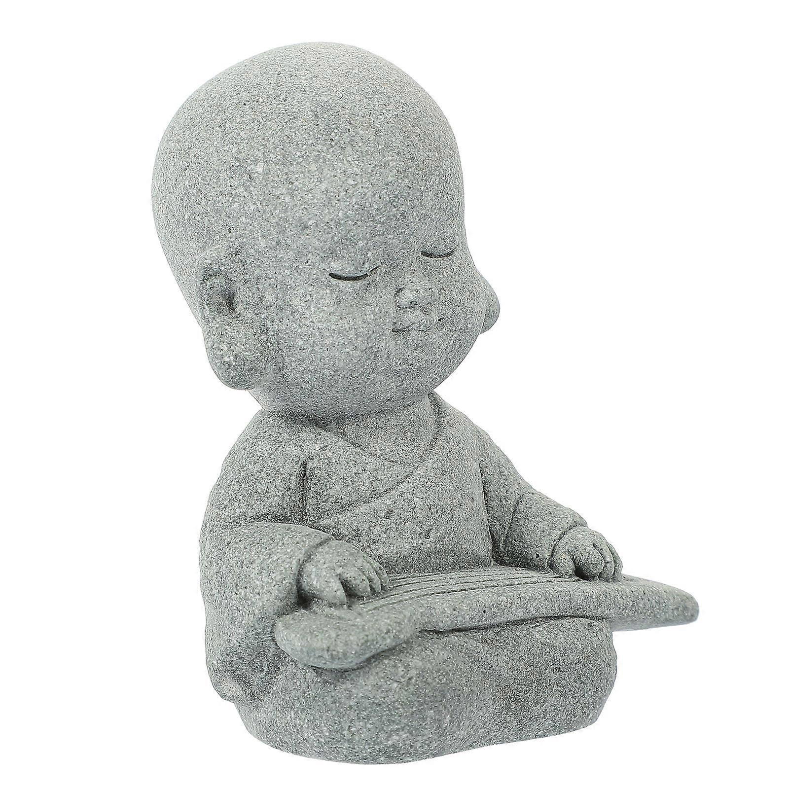 Monk Decor Desktop Monk Statue Aquarium Figures Versatile Style Aquarium Accessory 1Pack