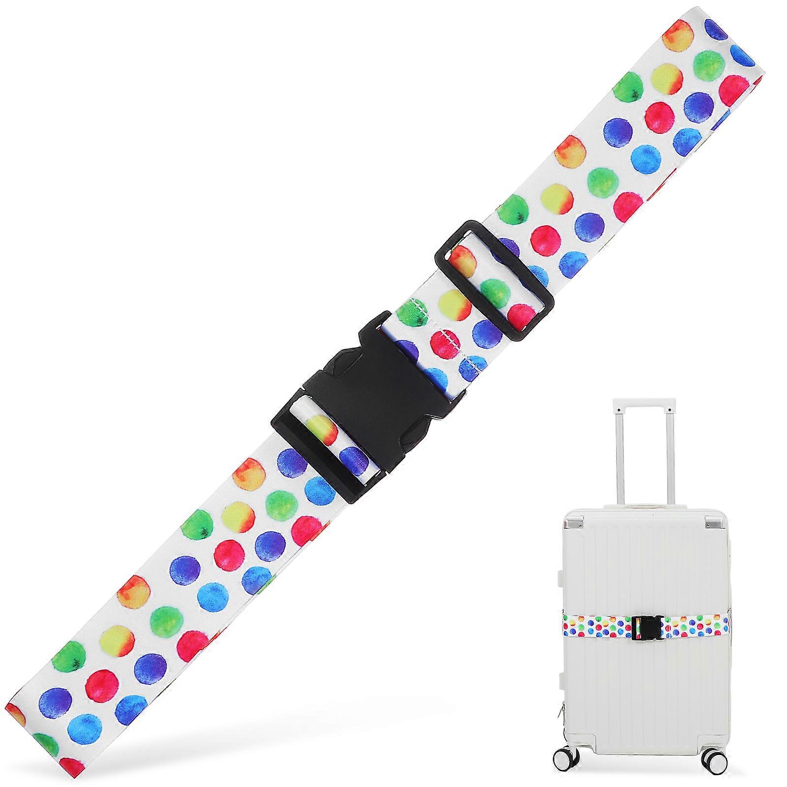 Luggage Belts Adjustable Luggage Straps For Suitcases Multi-Color Securing Luggage 1Set