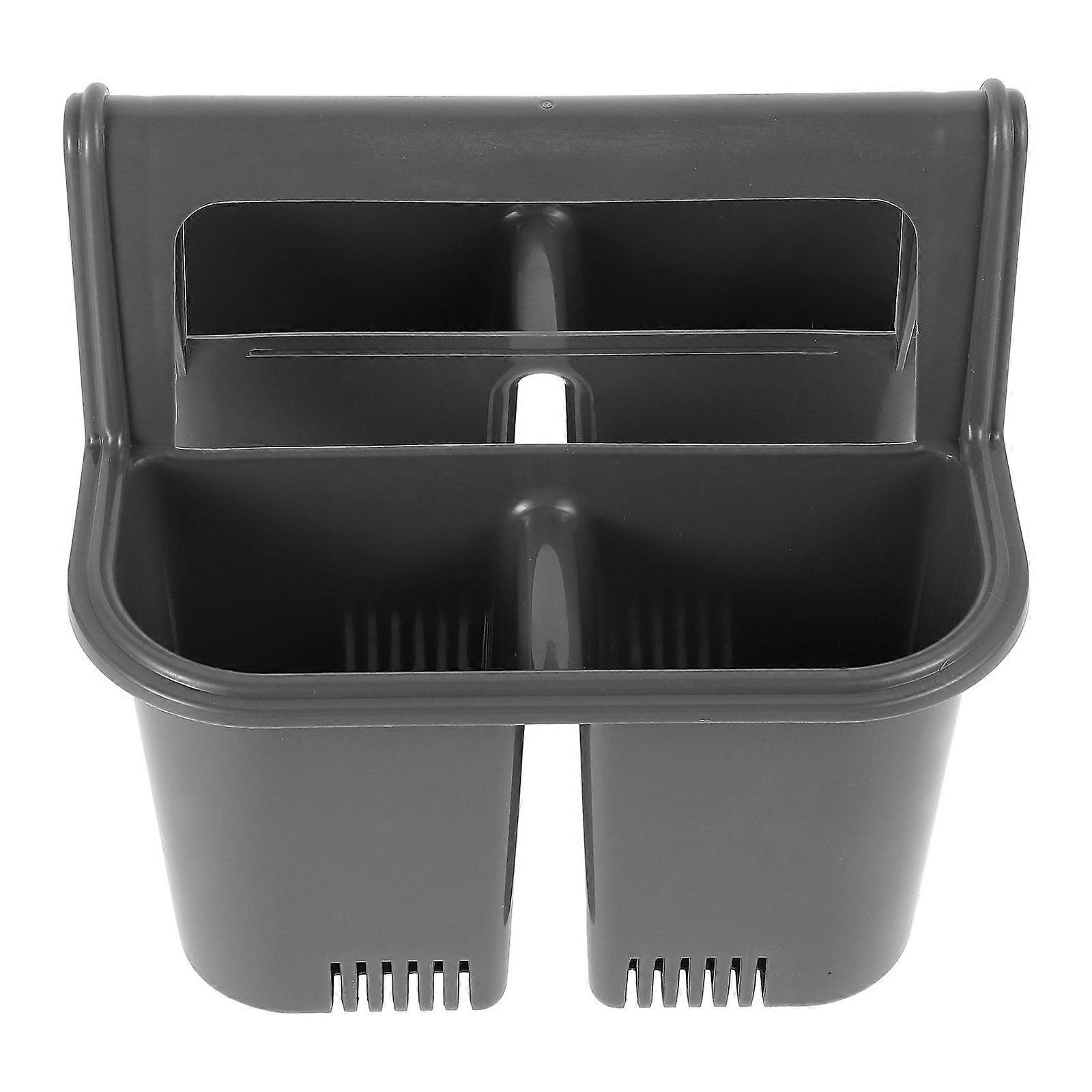 Kitchen Drain Rack Utensil Storage Square Multifunctional Design Grey 18.00X18.00X18.00CM Ventilation 1Set