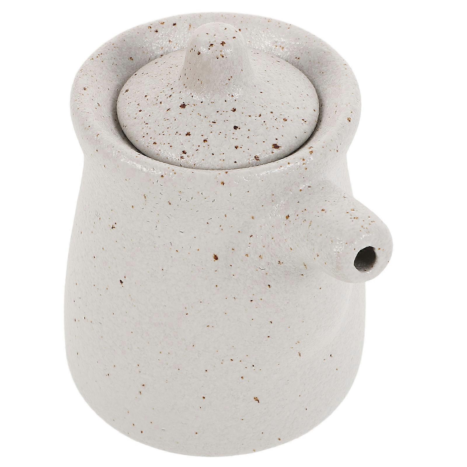 Ceramic Oil Dispenser Distinctive Shape For Dining Table Sushi Enthusiasts 1Set
