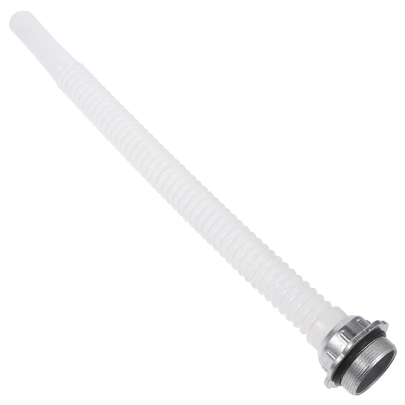 Gas Pump Nozzle Can Spout Nozzle Silver 37.5x4.5cm Design Fast Fueling 1Pack