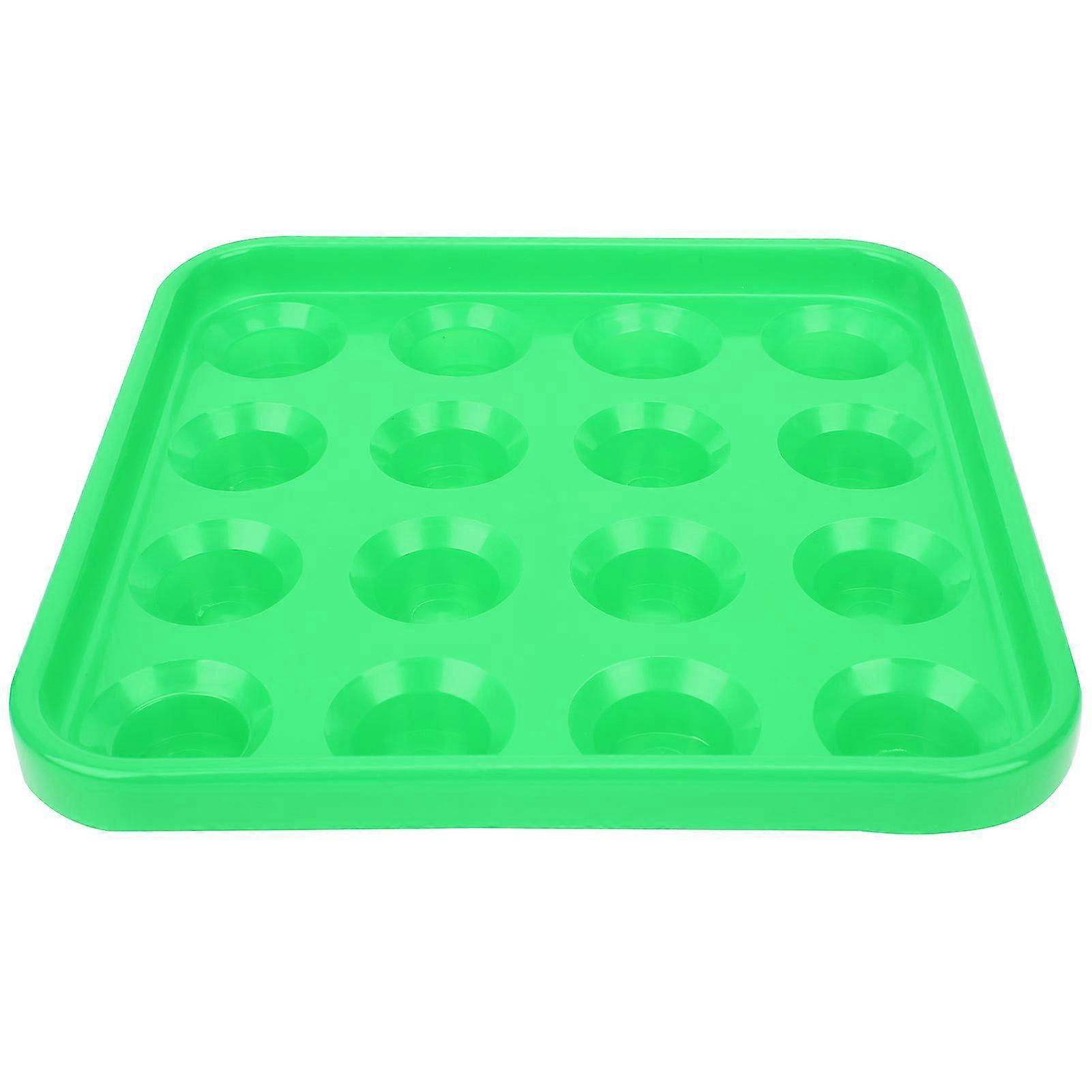 16-Hole Pool Snooker Ball Storage Tray Billiards Accessories