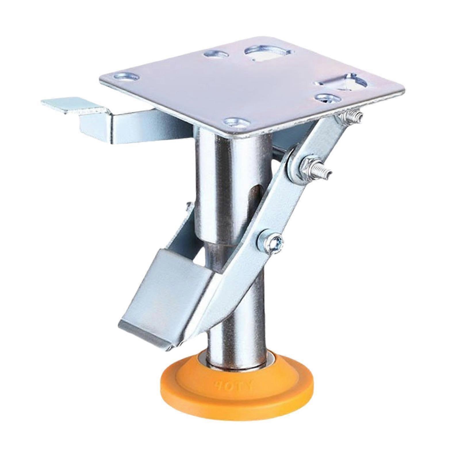 Wheels with Floor Locking, T Pad, for Handcart and Industry, 11.6 cm x 13.4 cm