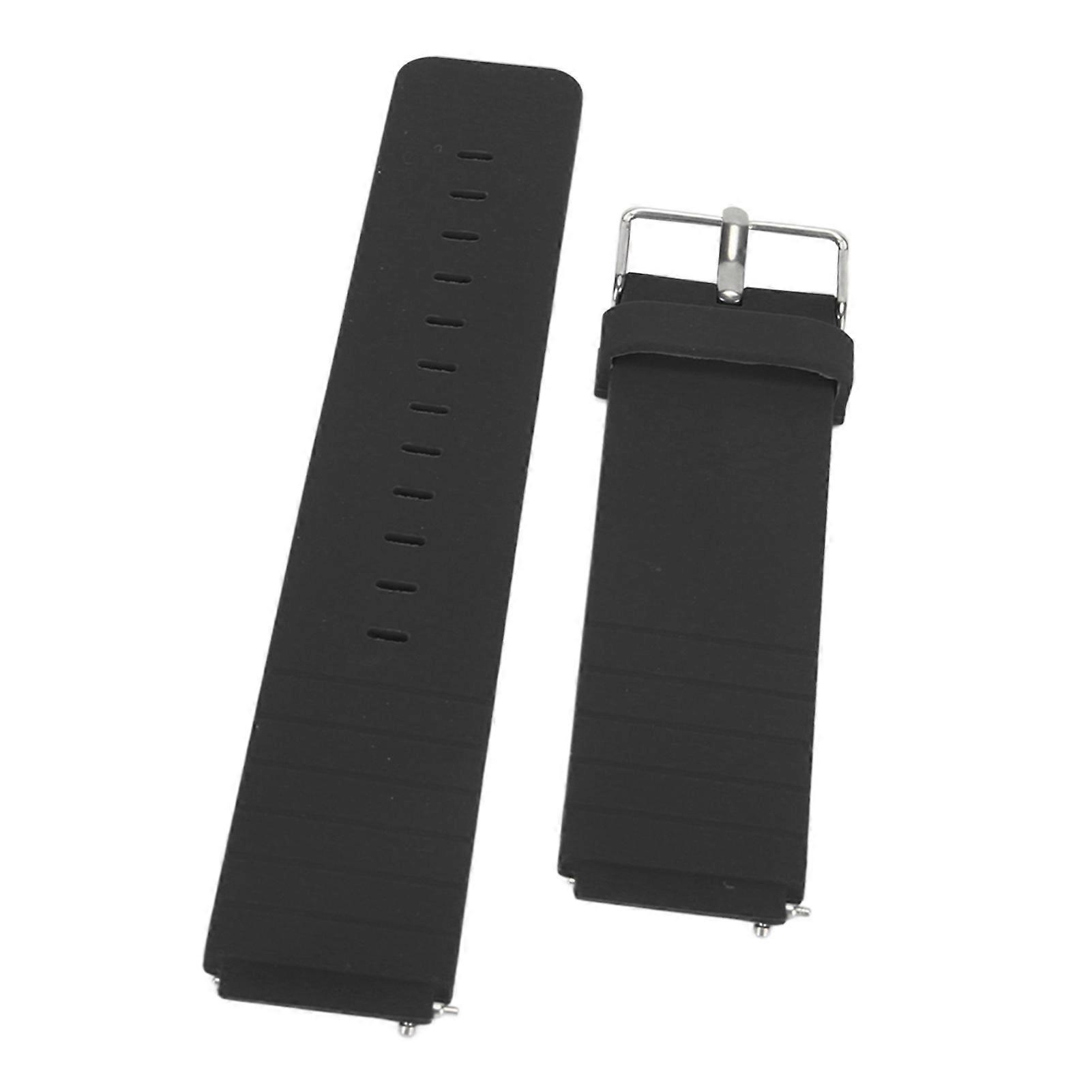 Replacement Wristband Adjustable Soft Quick Release Accessory Watch Wristband Strap for T1 Black 