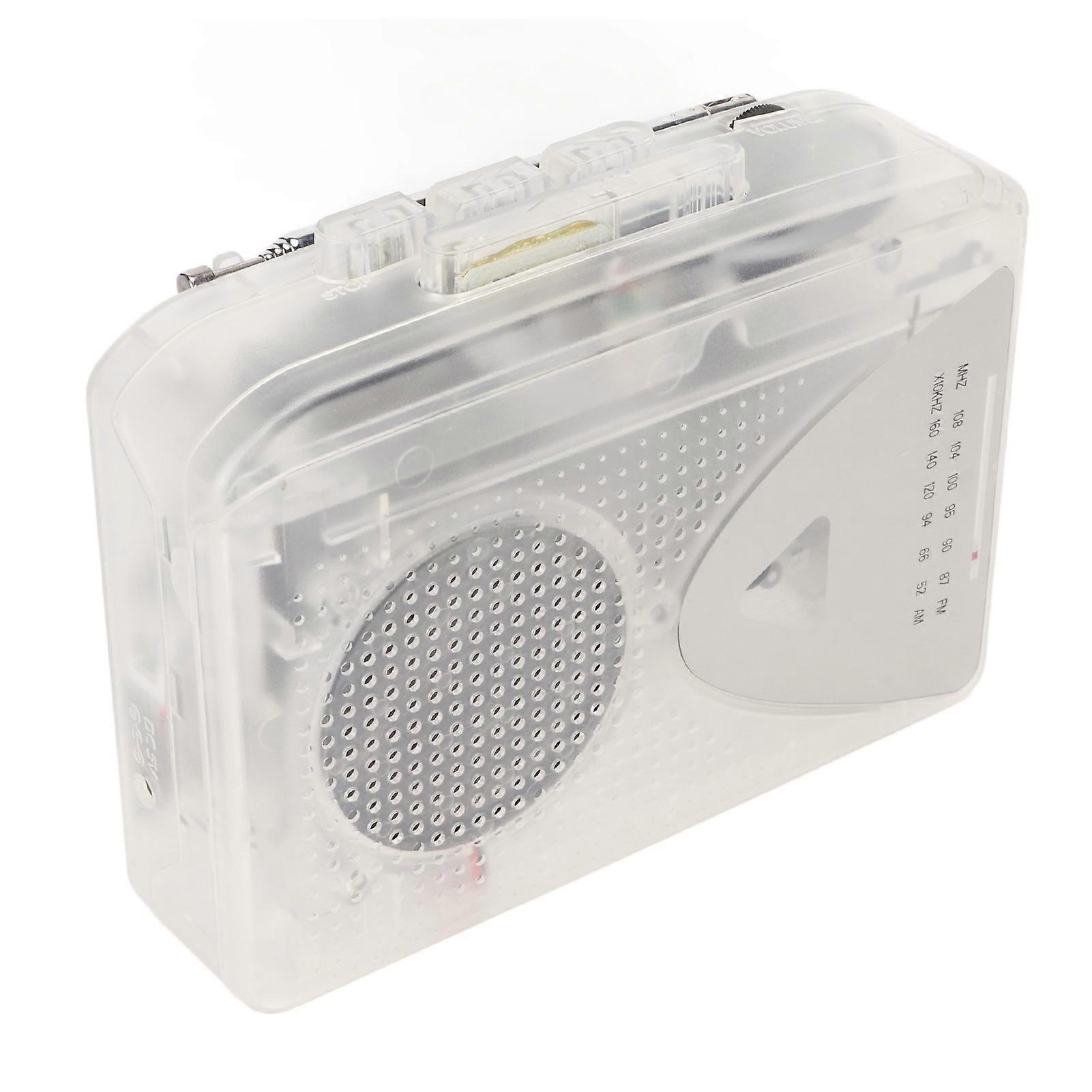 Portable Cassette Player FM AM Radio Stereo Cassette Tape Player with 3.5mm Jack and Speaker for Daily