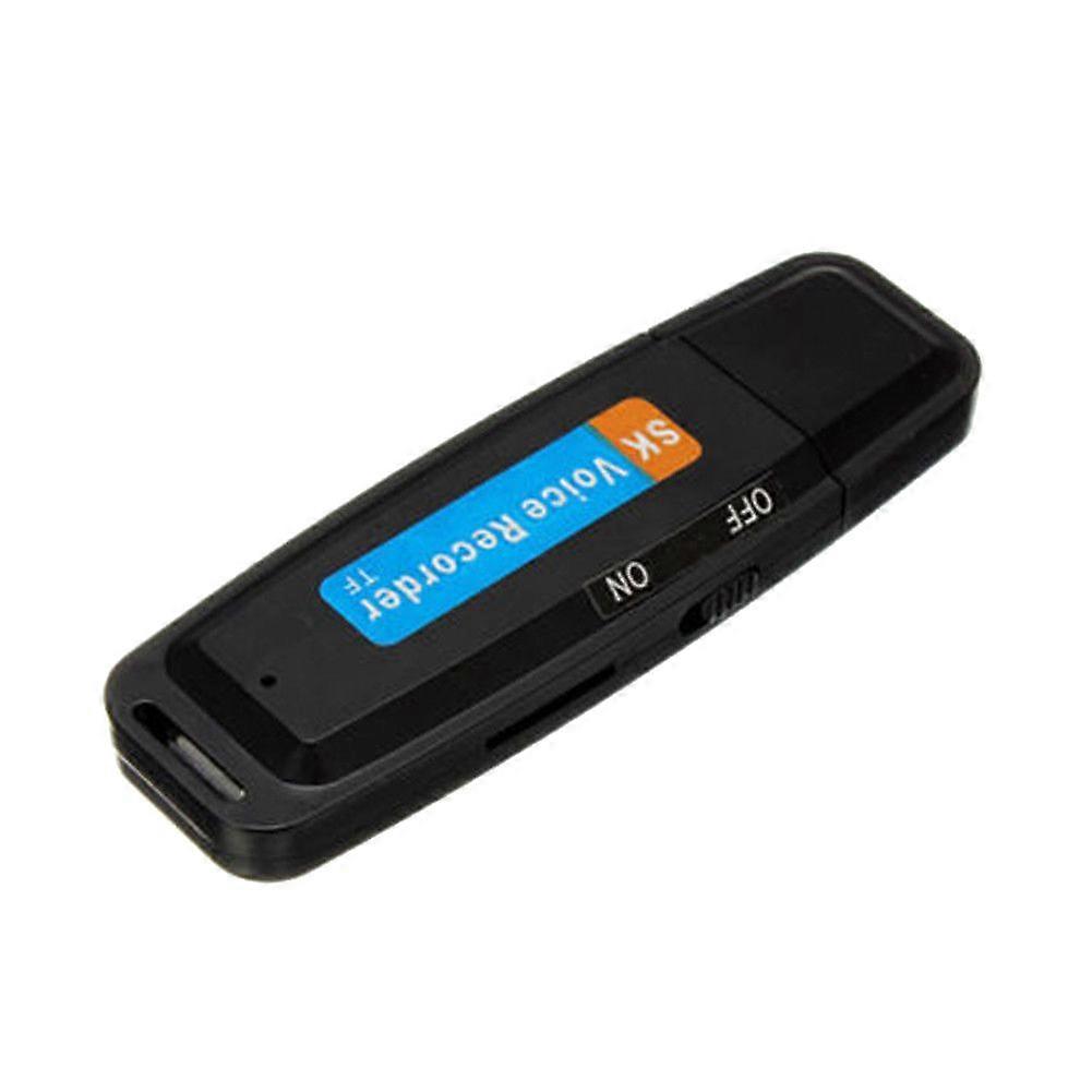 Mini U-Disk Digital Audio Recorder Support 32GB Memory Card Black