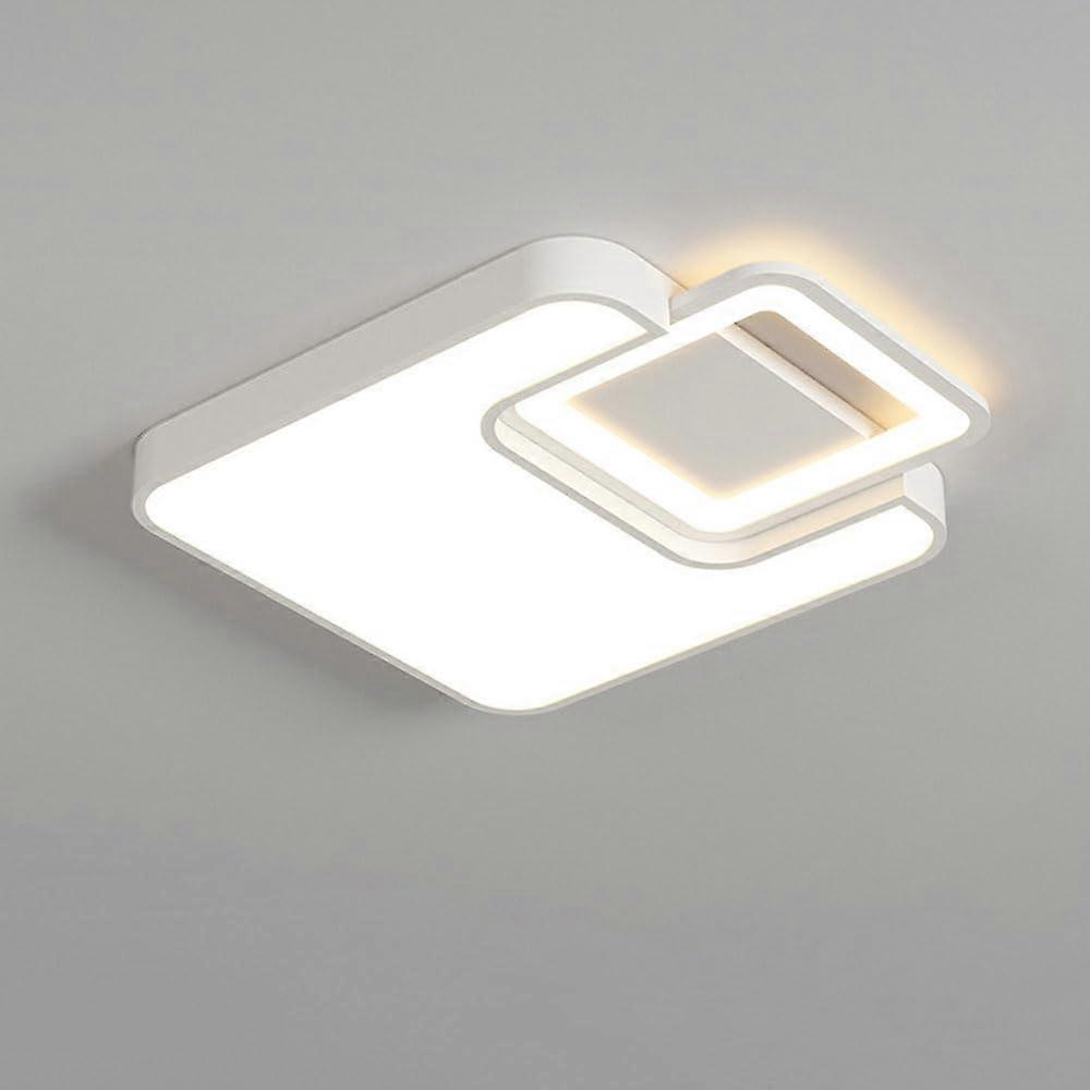 LED Ceiling Light For Bedroom Dimmable Remote Control Recessed Square Flush Mount Minimalist Art Design Living Room Dining Room Fixture