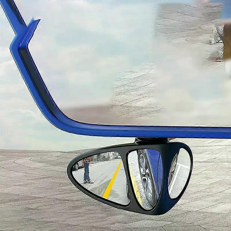 3 in 1 360 Degree Rotatable Three Sided Car Blind Spot Mirror Reversing Blind Spot Convex Parking Mirror Safety Accessories