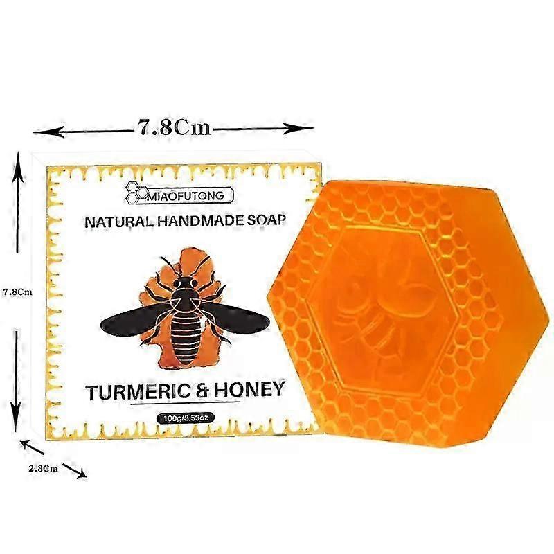 Kurkuma Honing Zeep Bar, Zeep Bar, Natuurlijke Zeep, Hydraterende Handgemaakte Zeep, Bad Zeep, Natuurlijke Zeep Voor Hydratatie, Krimpende Poriën, Reiniging Huid, Ac