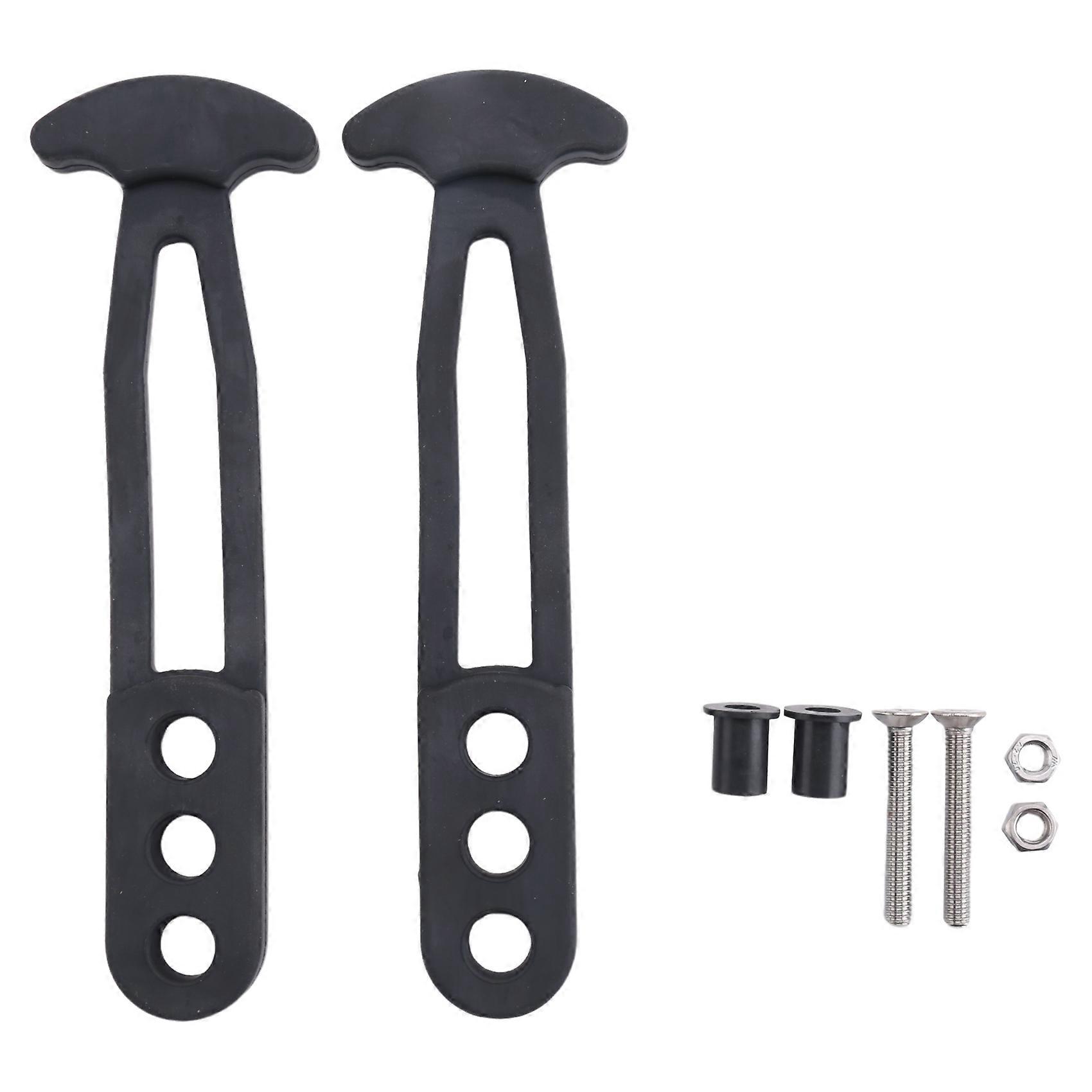 2er-Pack Boot Teleskopleiter Gummiband Boarding Fixed Lock Belt Verstellbarer 3-Loch für Pontonboot Yachtdach