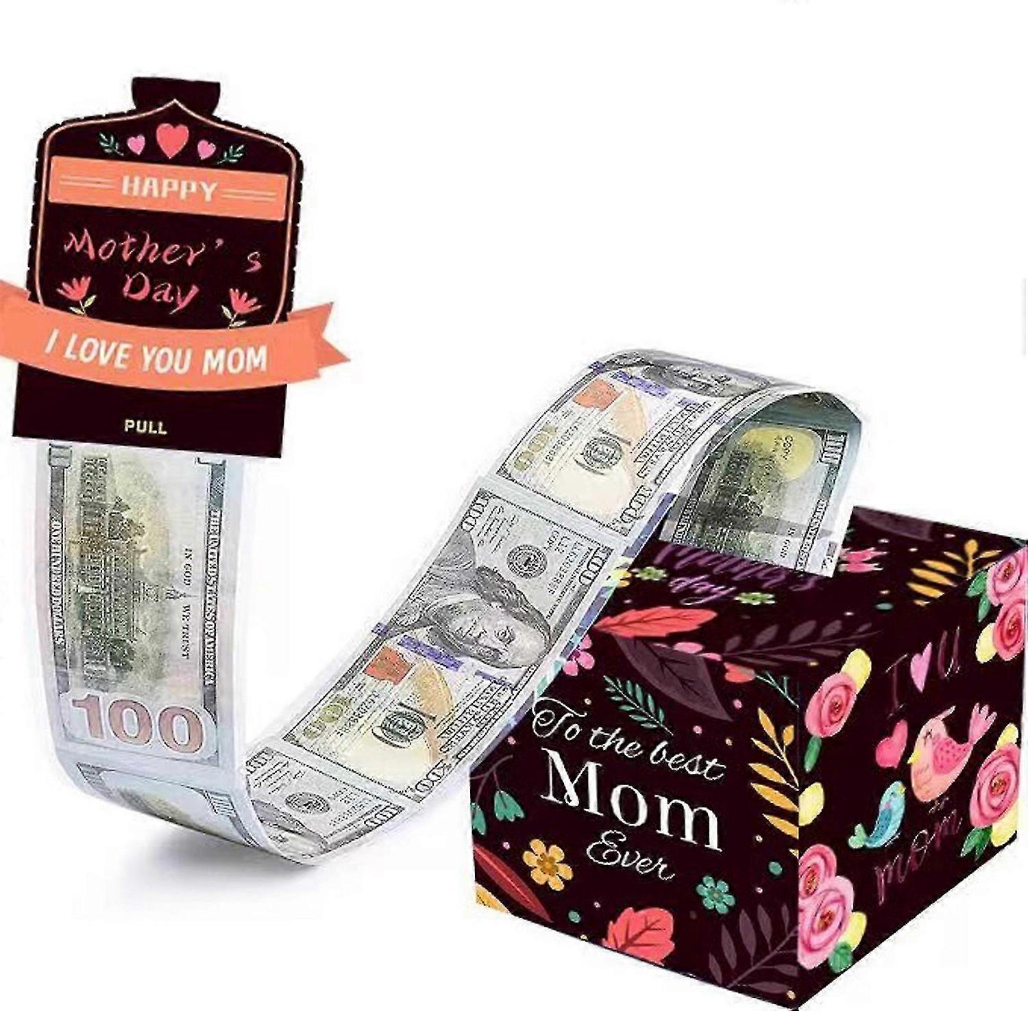 Tirelire de fête des mères pour cadeau en espèces Pull, Boîtes cadeaux d'argent pour de l'argent, Tirelire pour cadeau en espèces Colourf