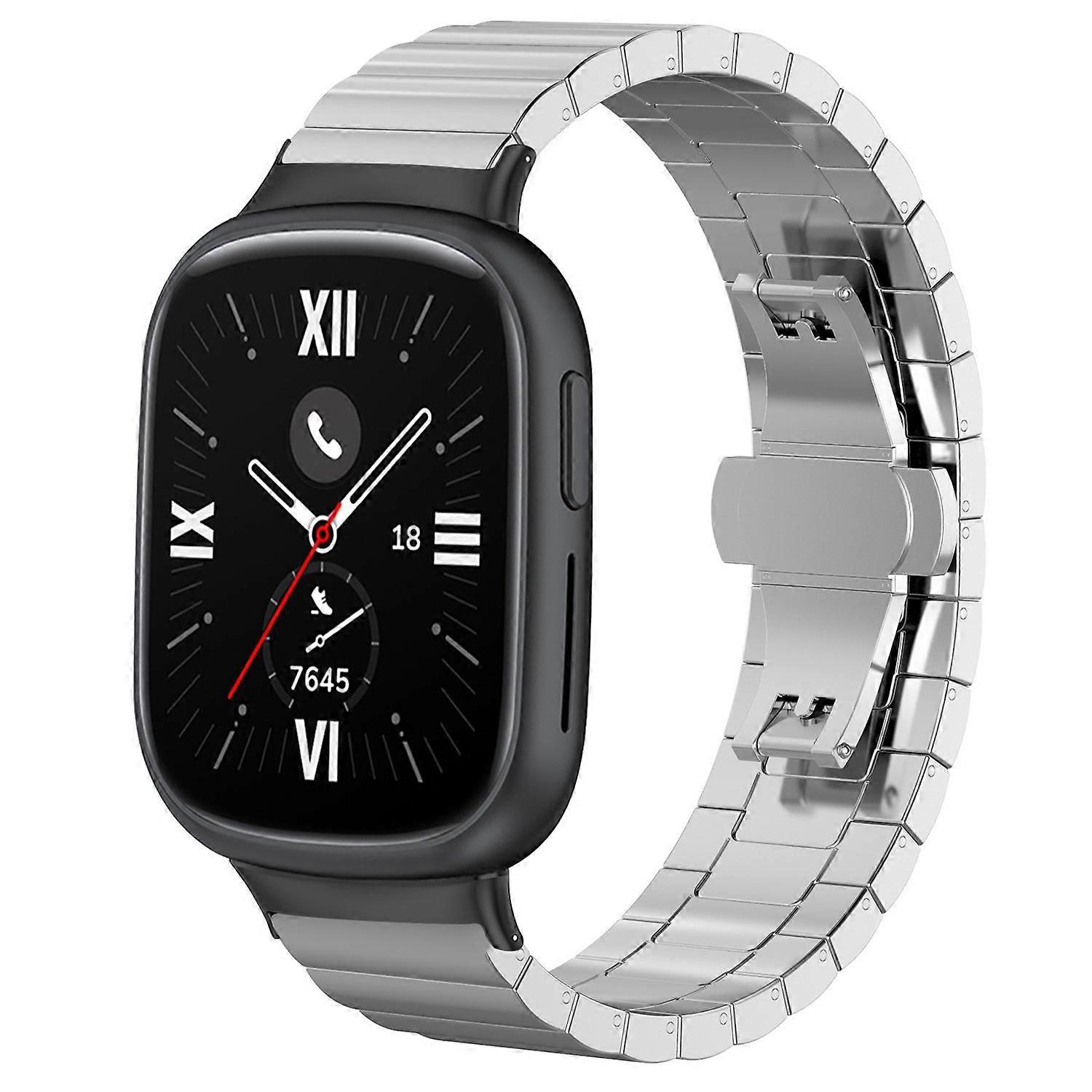 xDfind En-perle Bambus Solid Rustfritt Stål Klokkerem