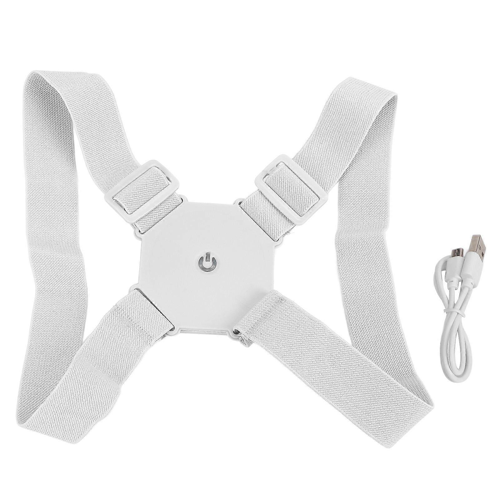 Corrector Adjustable Shoulder Upper Back Posture Brace with Vibration Reminder for Clavicle Support Gray