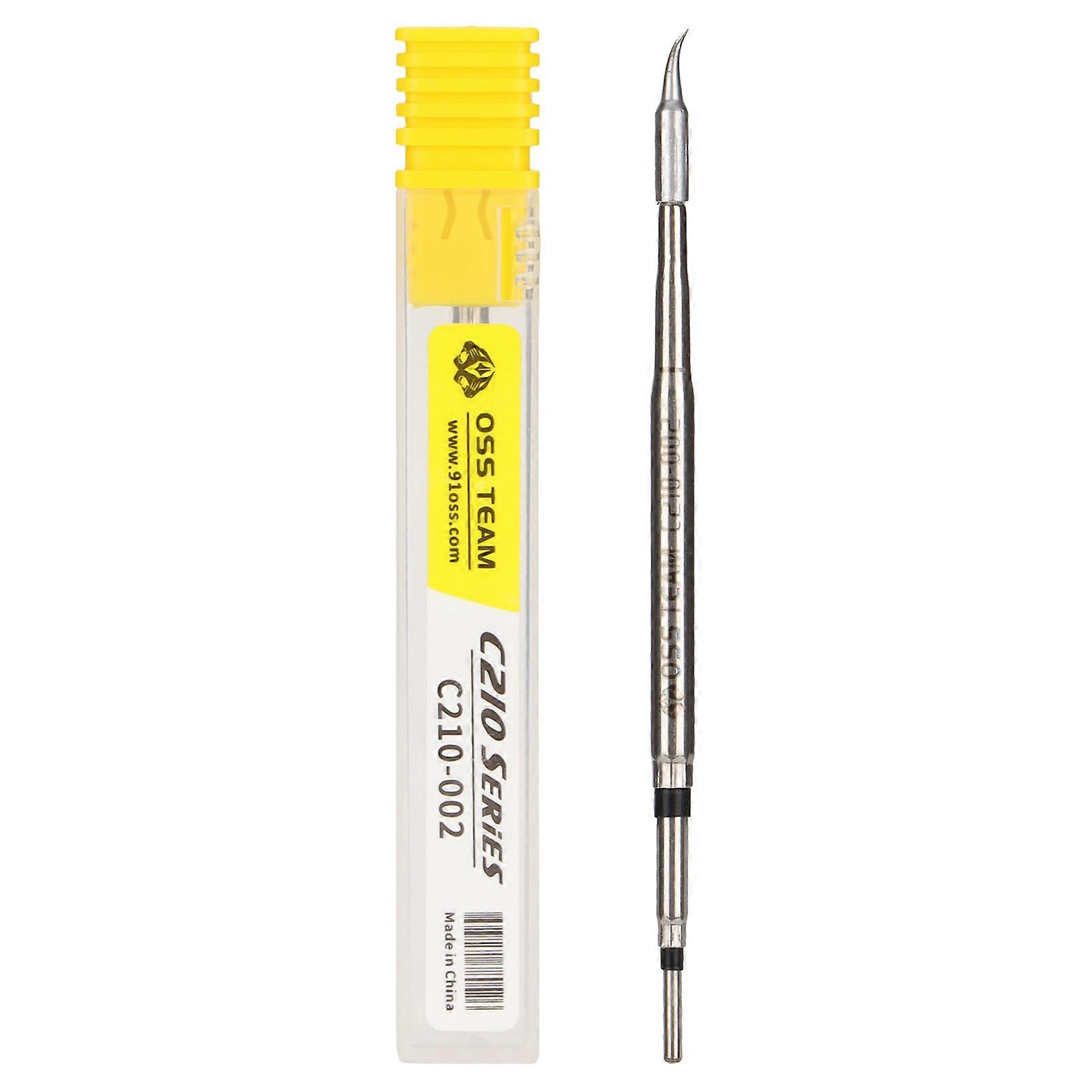 Universal Iron C210‑002 Curved Tips for T210 T26 Soldering Station Handle Welding Consumables Tool