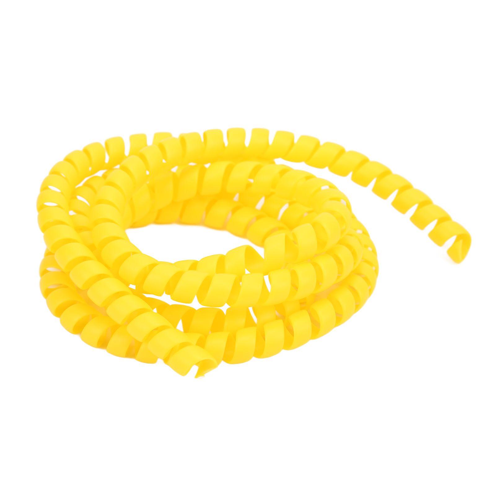 سكوتر كهربائي عالمي حلزوني كابل دوامة أنبوب حامي خط حامي للطائرة M365 Pro سكوتر كهربائي أصفر YMQX)