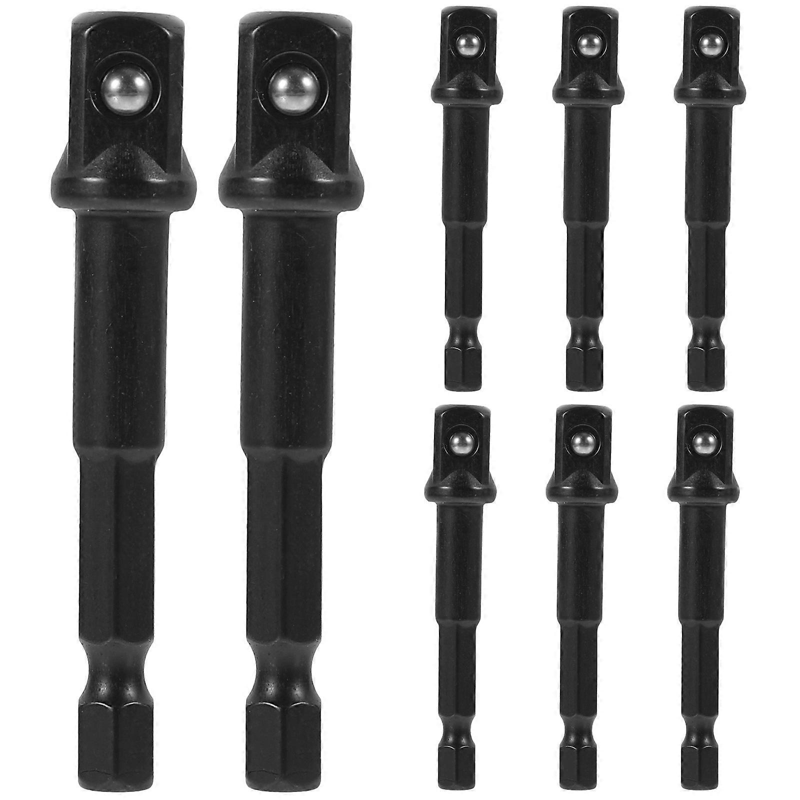 Impact Grade Socket Adapter Socket and Avoid Sliding 6.3mm/1/4 Inch Hexagonal Handle 8Pcs