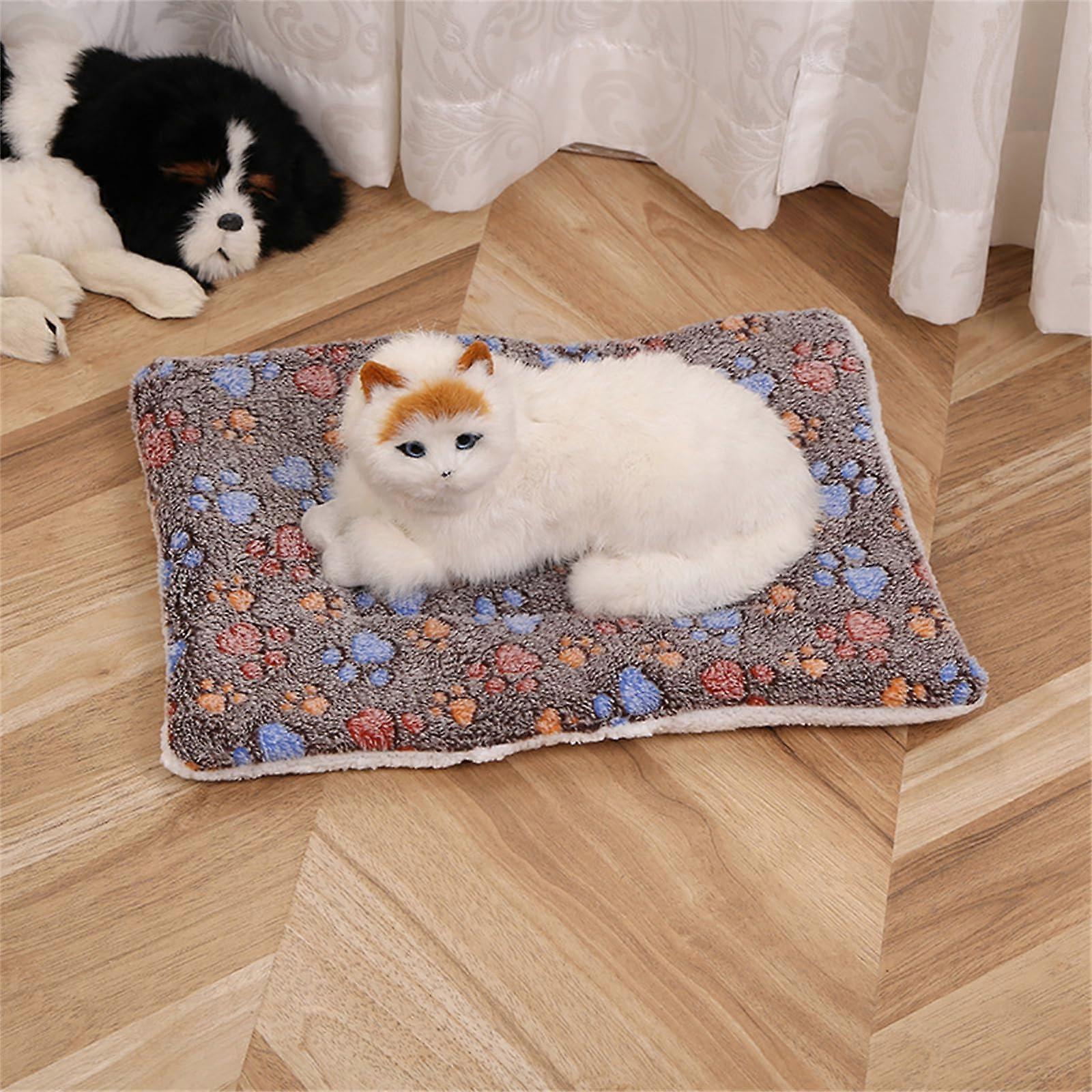 Dog Blanket, Fluffy Dog Blanket, Dog Mattress, Four Seasons Universal Pet Mat (Coffee Claw, 60x80cm)