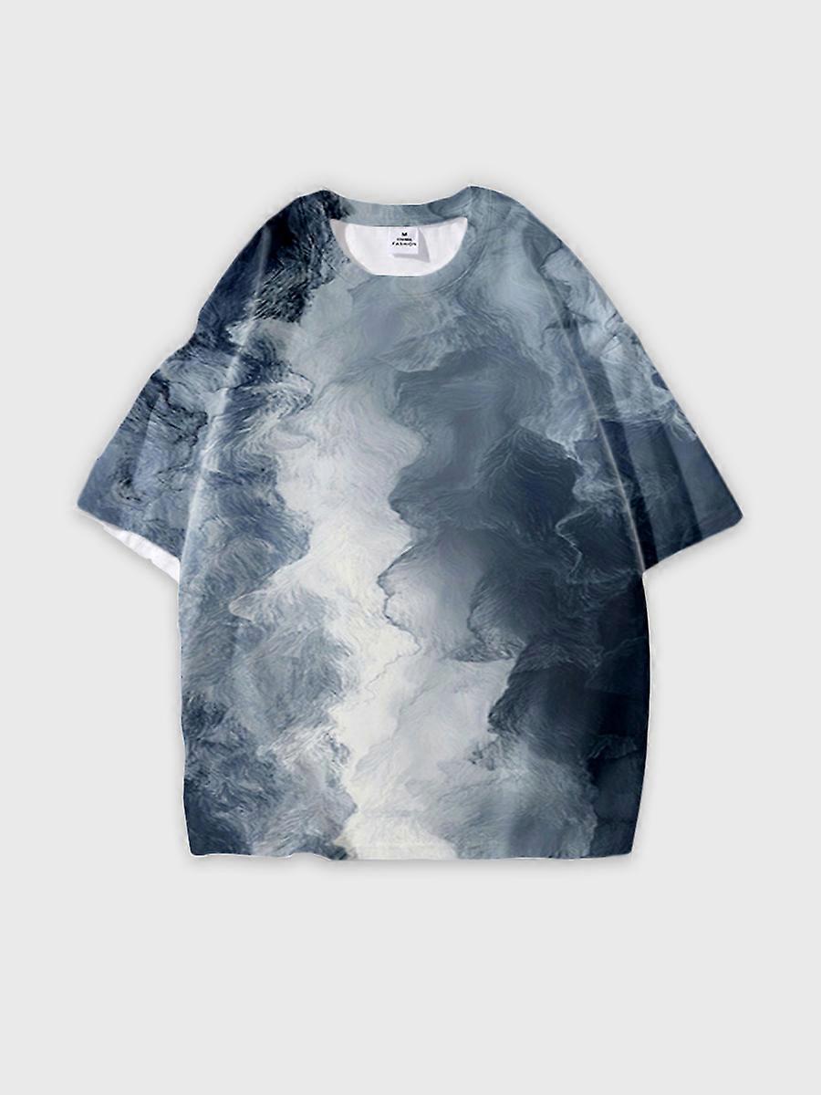 T-shirt round neck Pattern loose short sleeve JW3170