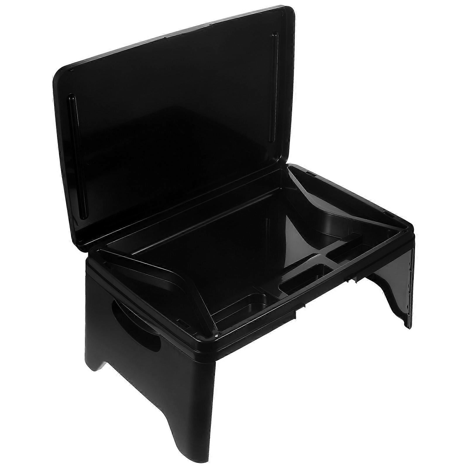 Travel Lap Desk Laptop Serving Desk Home Office On-The-Go Workspace Rectangular Plastic 44.50X29.50X20.00CM Multipurpose 1Pcs