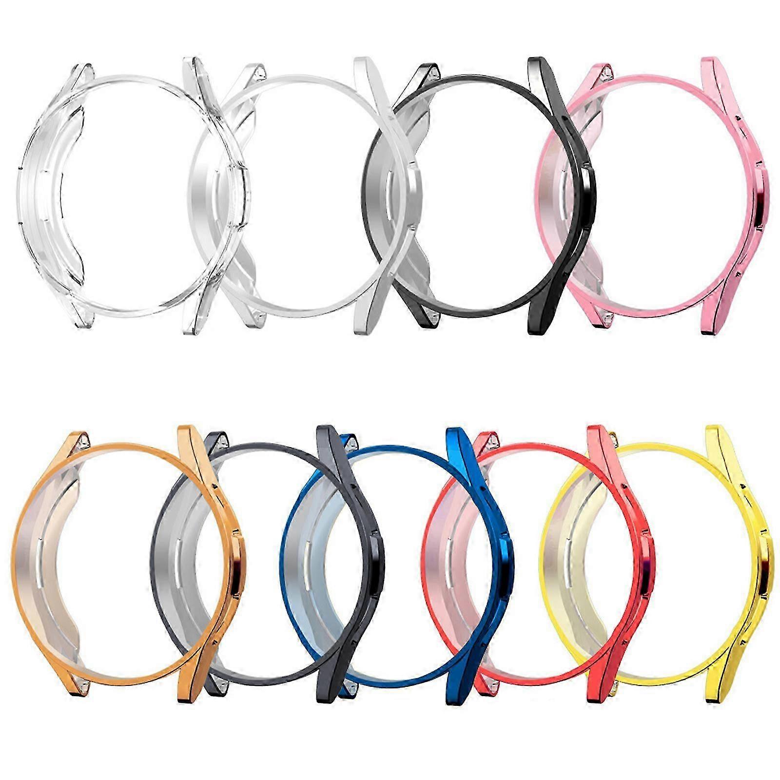 Cases Compatible with Samsung Galaxy Watch 6 Classic Screen Protector Case 47mm, Soft TPU Watch Cover Built-in HD Screen Protector