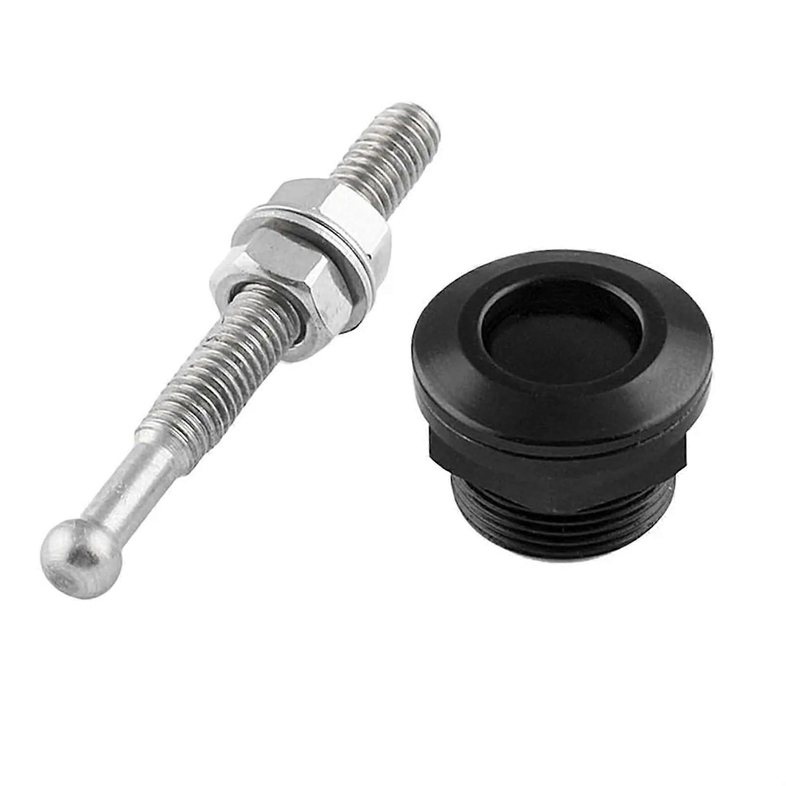 Universal Car Hood Locking Pin Kit, Push Button Quick Release Auto Spare Parts Hood Lock (Black)