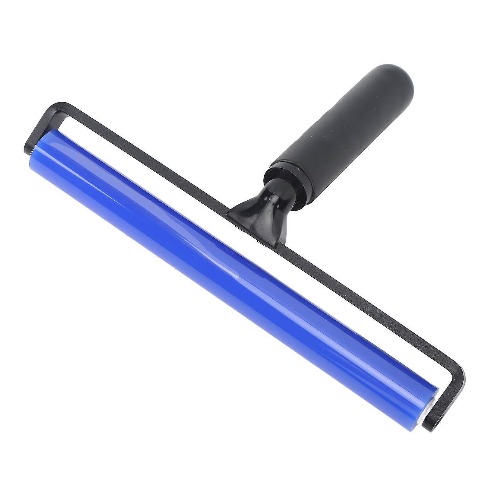 Silicone dust roller, elastic silicone roller, Manual dust removal roller with aluminum handle for electrostatic cleaning (10 inches)