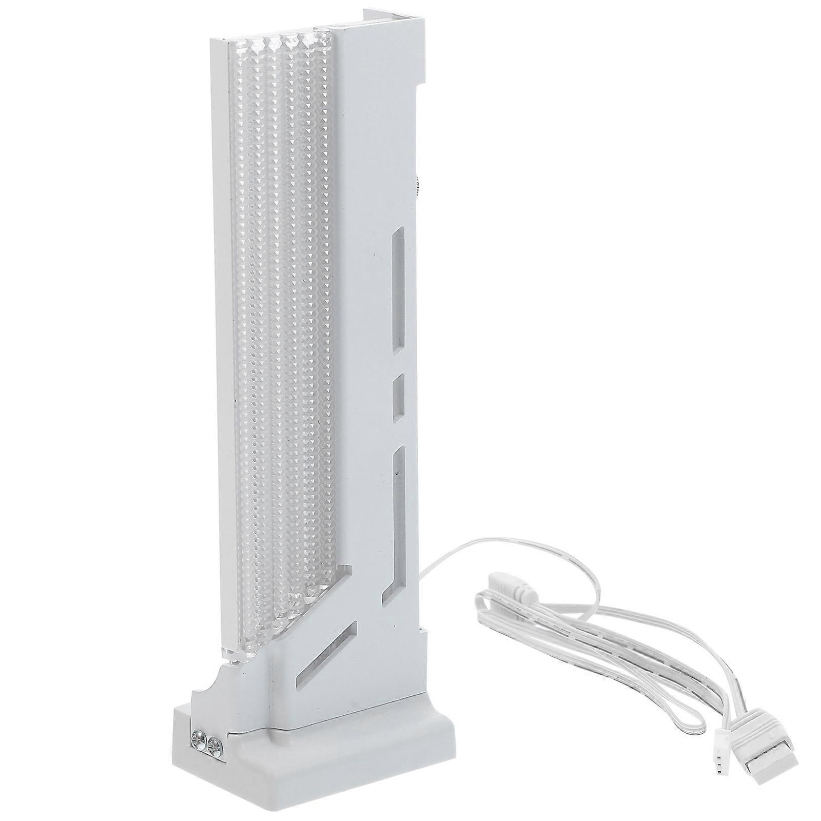 Graphics Card Bracket ARGB Magnetic GPU Stand Prevent Deformation Compatible with Various Chassis White 17.5X6.2X3.5CM 1Pcs