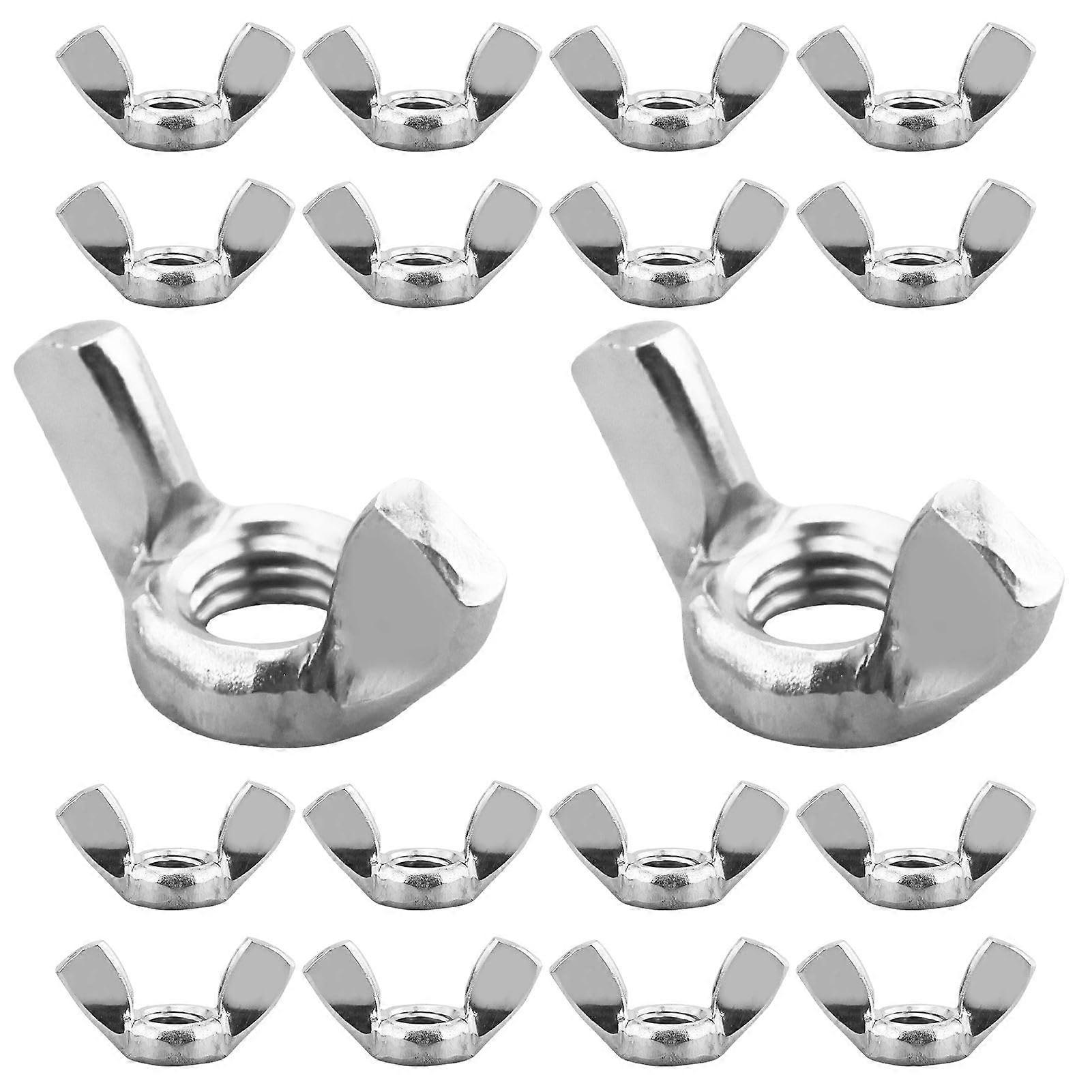 DIN 315 Wing Nut M8 Pack of 20 Stainless Steel Wing Nuts Rustproof Metric Butterfly Nuts for Hand Screw Applications