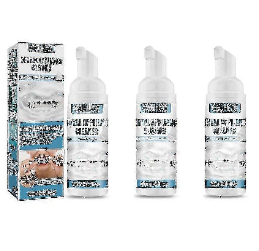 Eelhoe Nettoyant Mousse Orthodontique Appareil Dentaire Nettoyant Mousse Nettoyant Détachant Soin Nettoyant 60ml -3634694864258